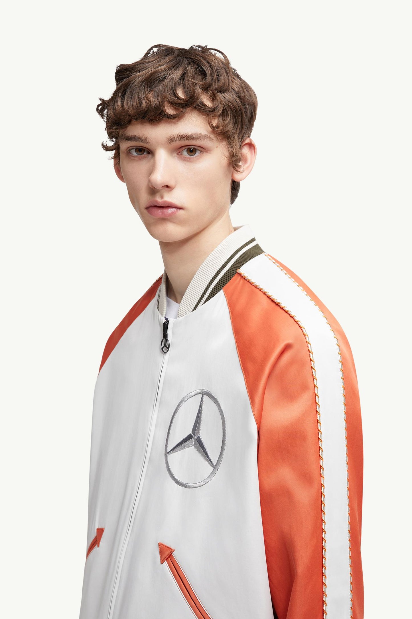 MC x Mercedes-Benz by NIGO Satet Reversible Satin Bomber