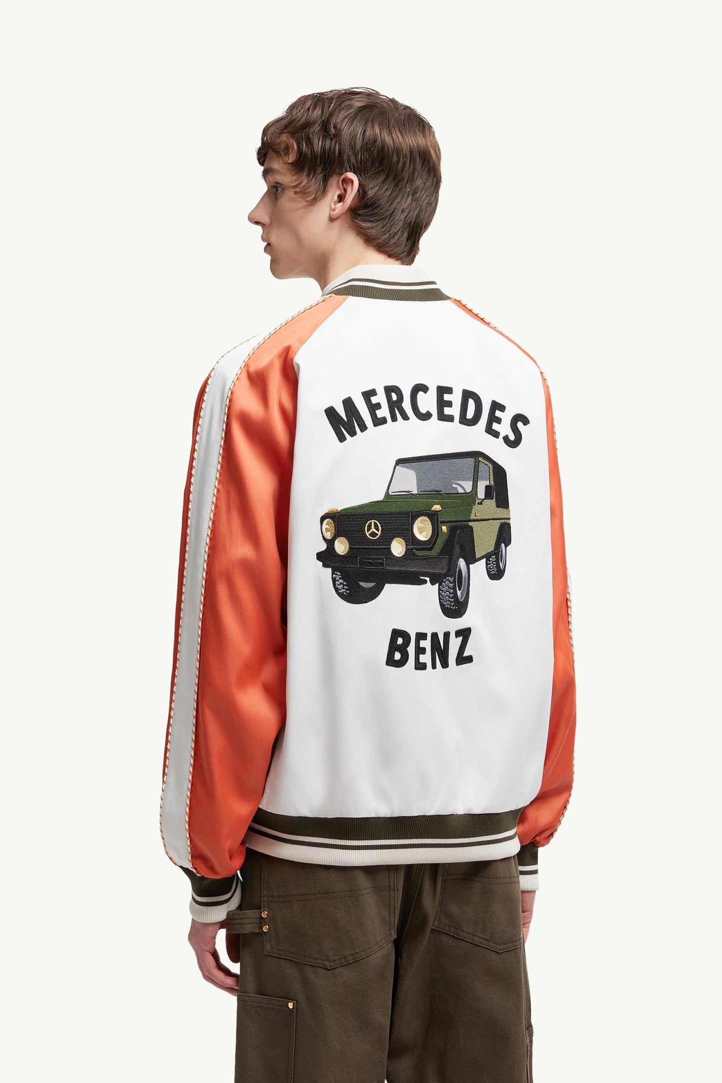 MC x Mercedes-Benz by NIGO Satet Reversible Satin Bomber