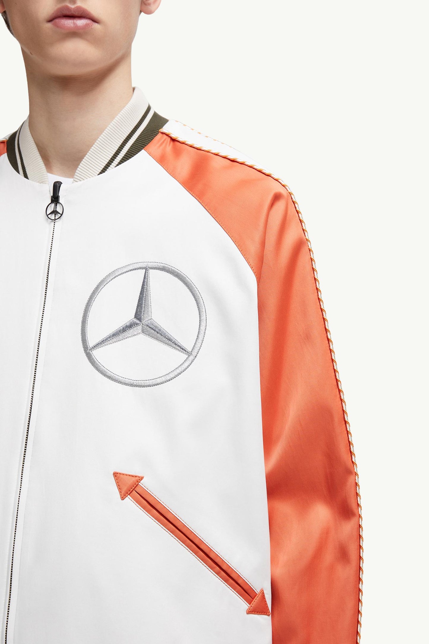 MC x Mercedes-Benz by NIGO Satet Reversible Satin Bomber