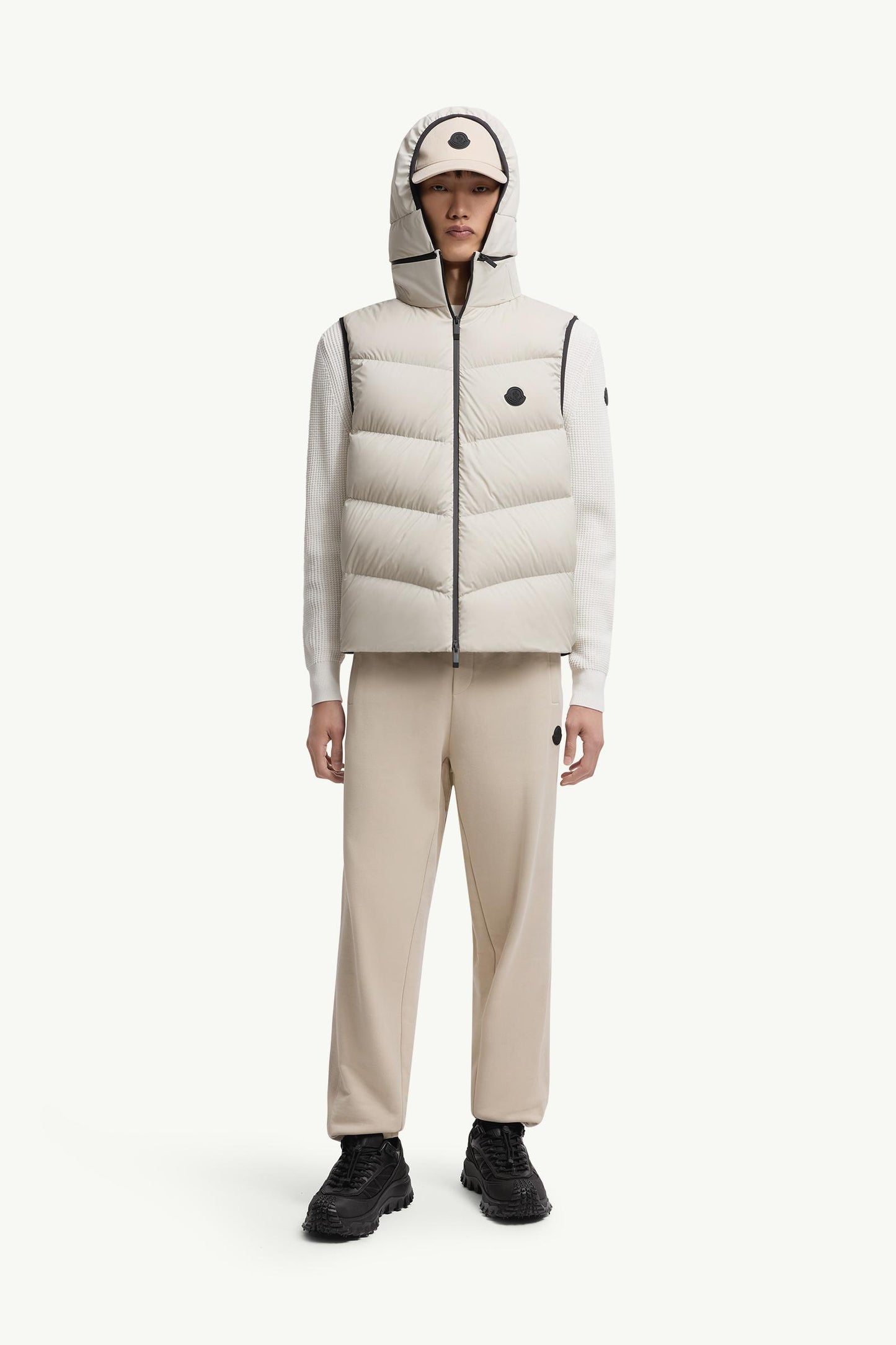 Guersac Diagonal-Quilted Hooded Down Gilet