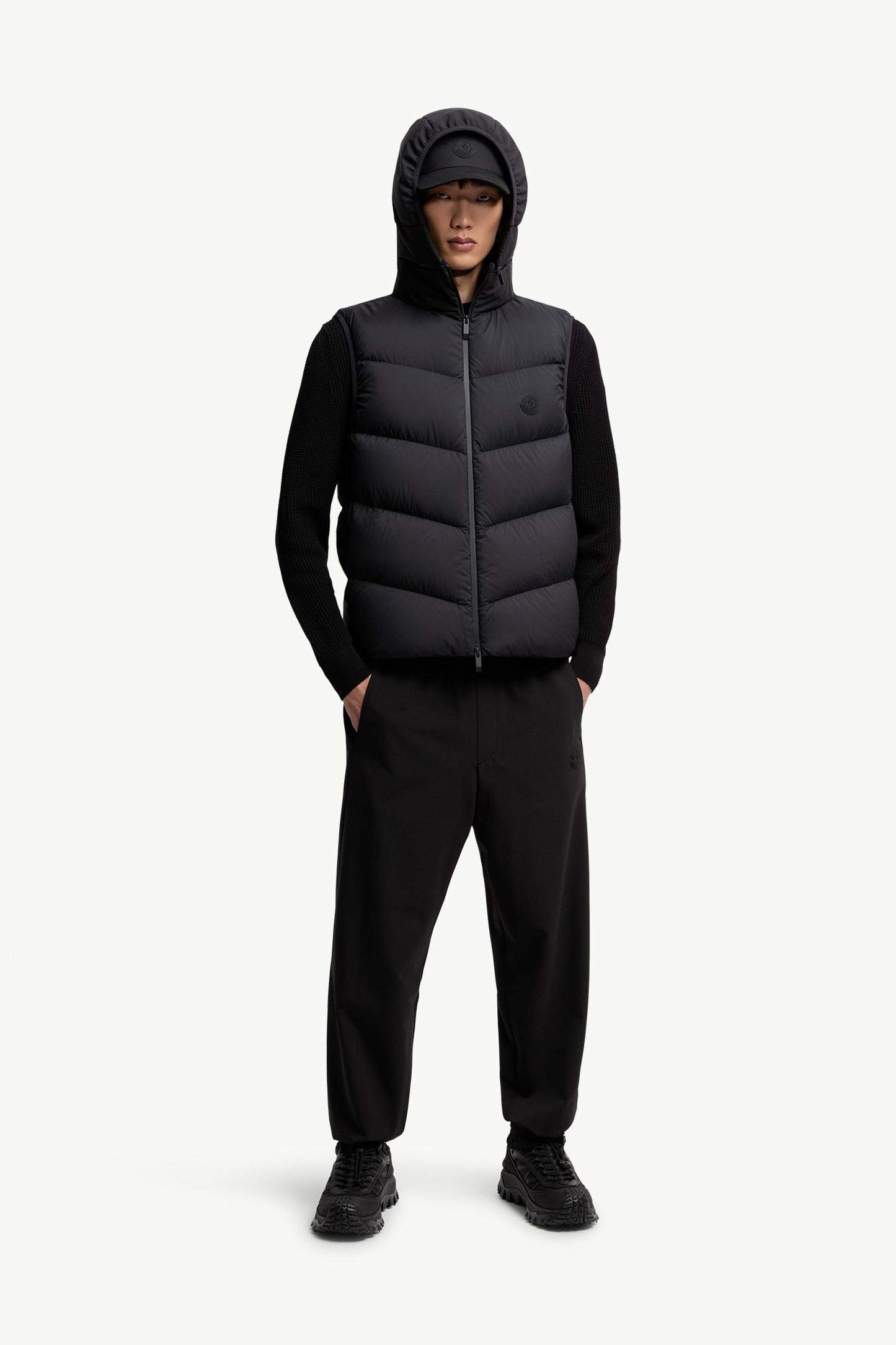 Guersac Diagonal-Quilted Hooded Down Gilet