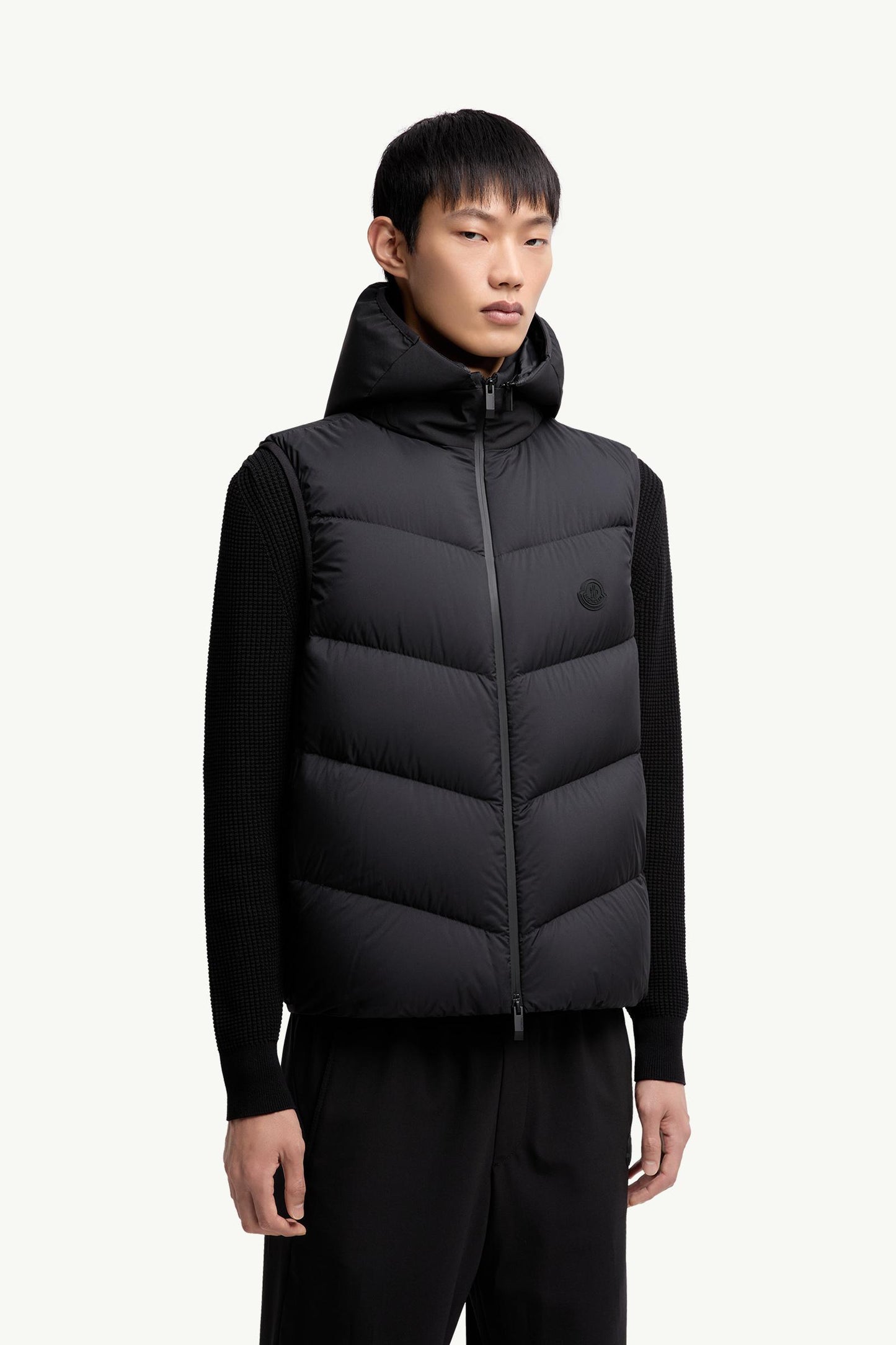 Guersac Diagonal-Quilted Hooded Down Gilet