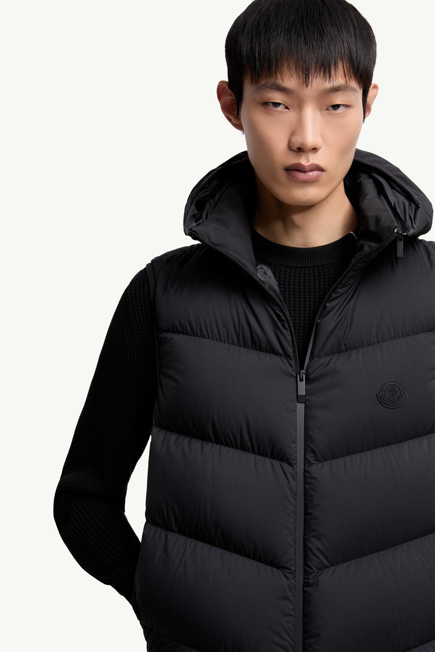 Guersac Diagonal-Quilted Hooded Down Gilet
