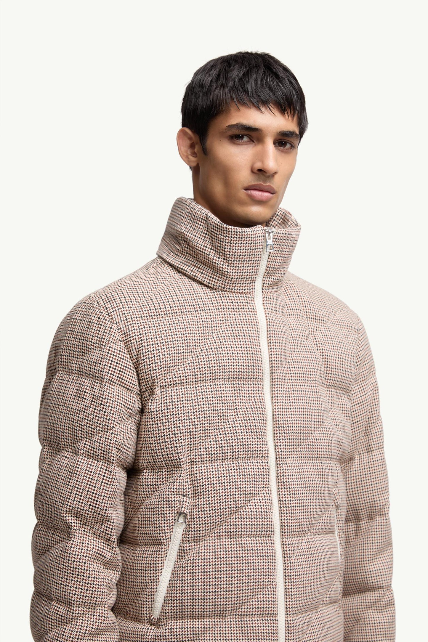 Psyllos Wool Blend Hooded Short Down Jacket