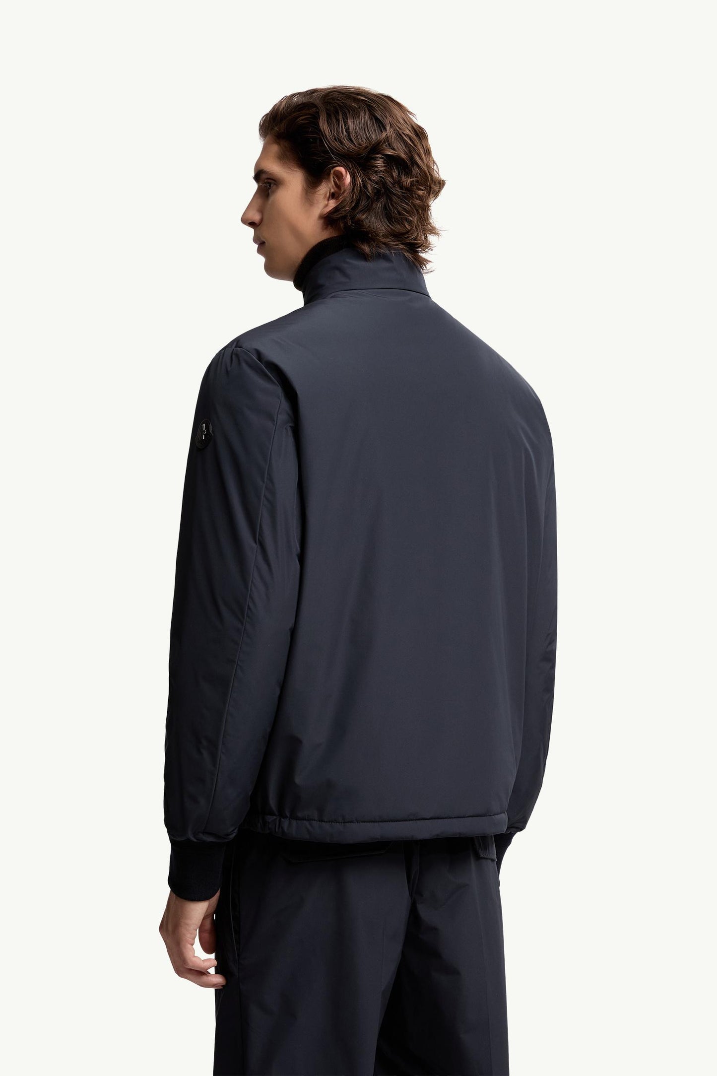 Lanques Leather-Trimmed Short Down Jacket