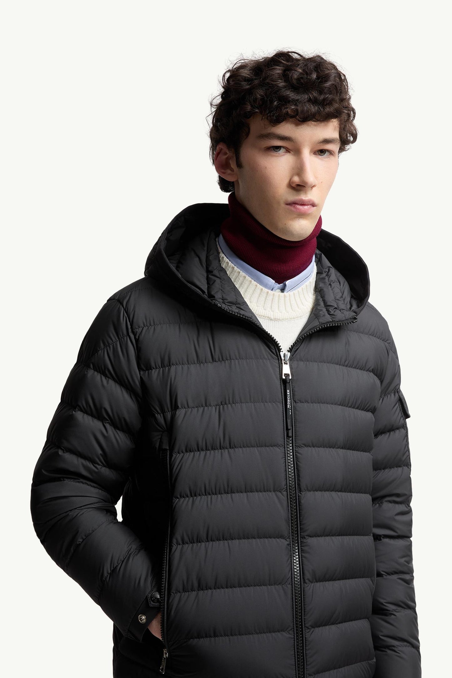 Galion Hooded Short Down Jacket