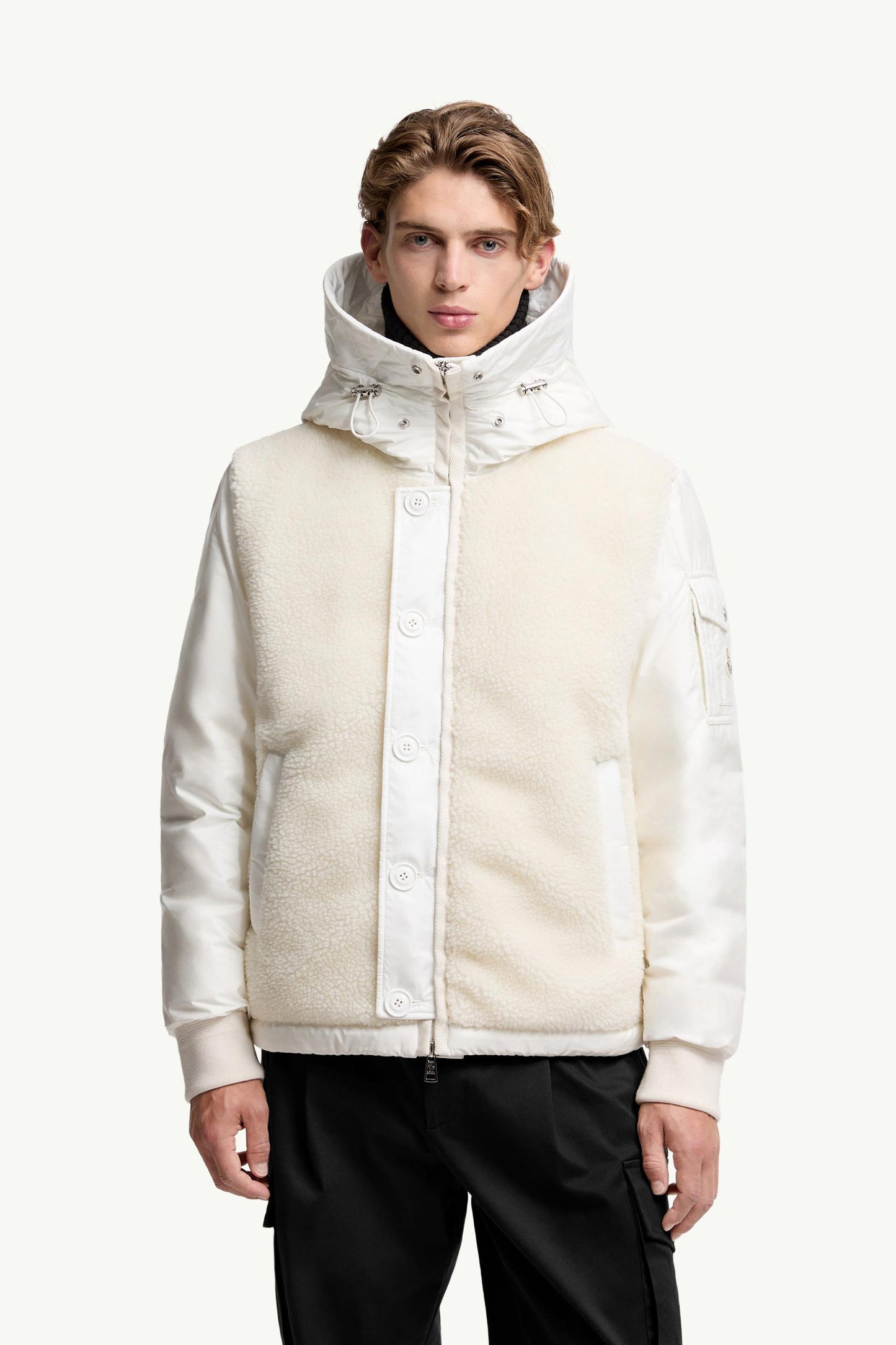 Auvurgne Hooded Teddy Short Down Jacket