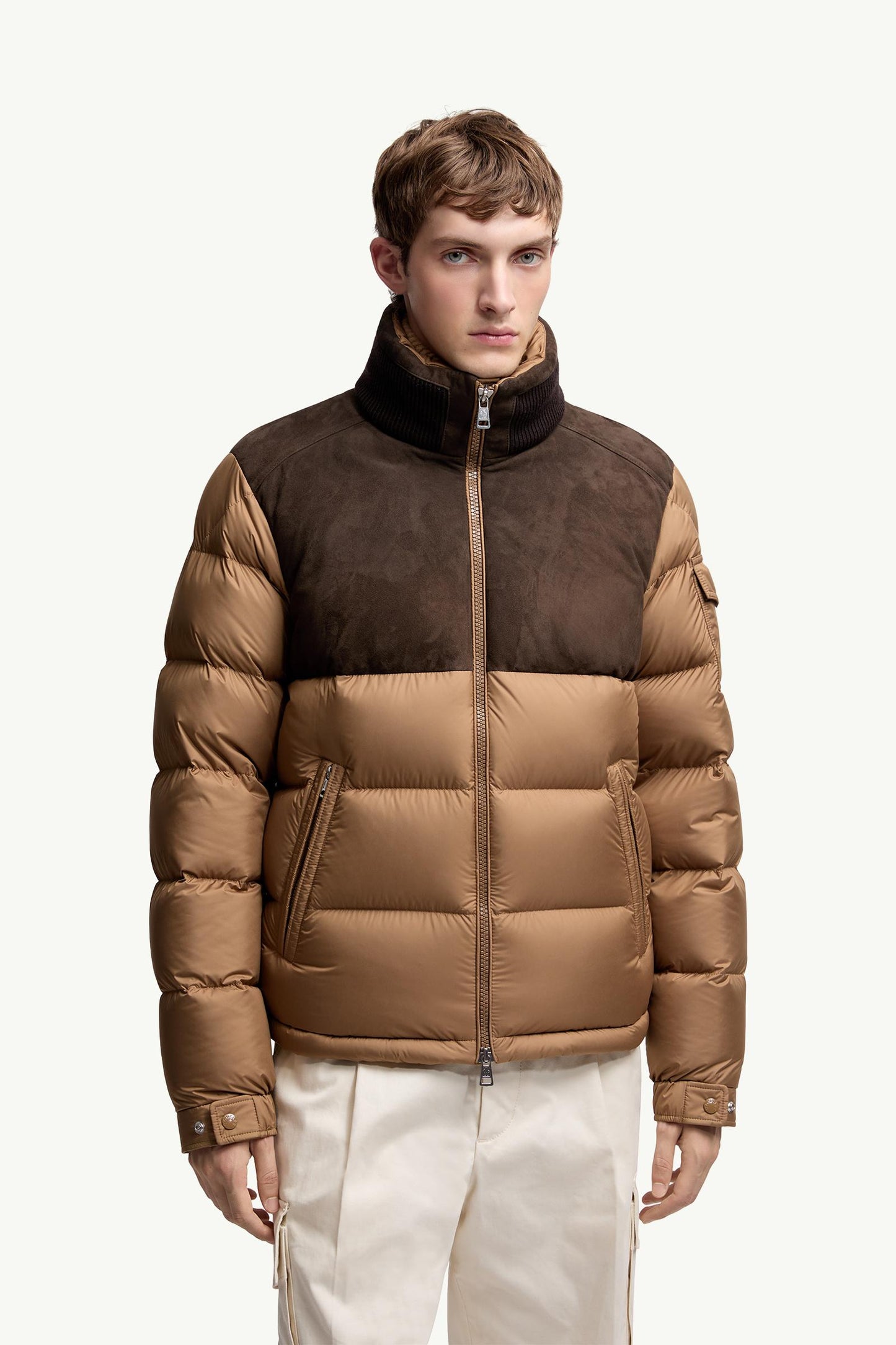 Cheverny Suede Short Down Jacket