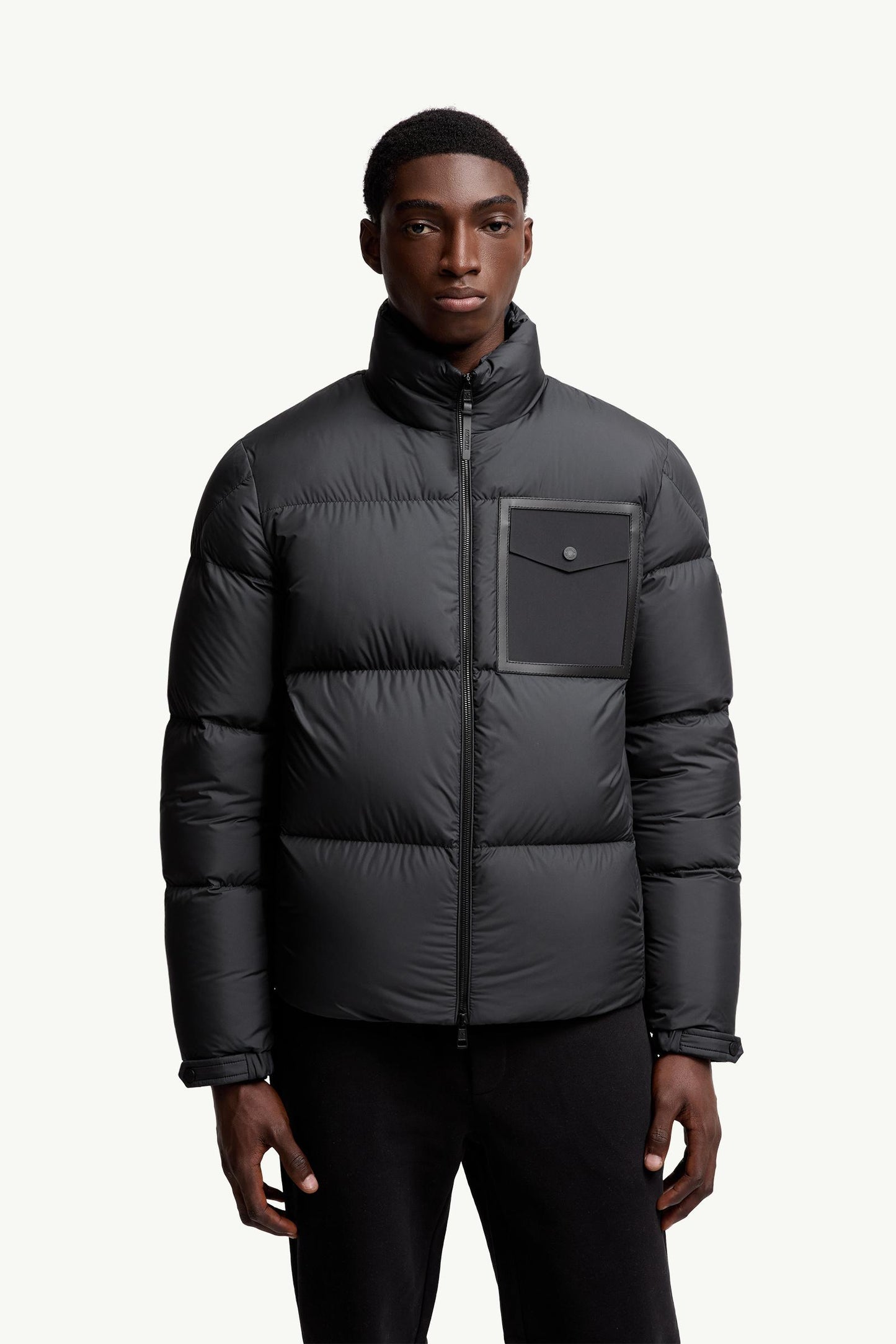 Chinon Square-Quilted Short Down Jacket