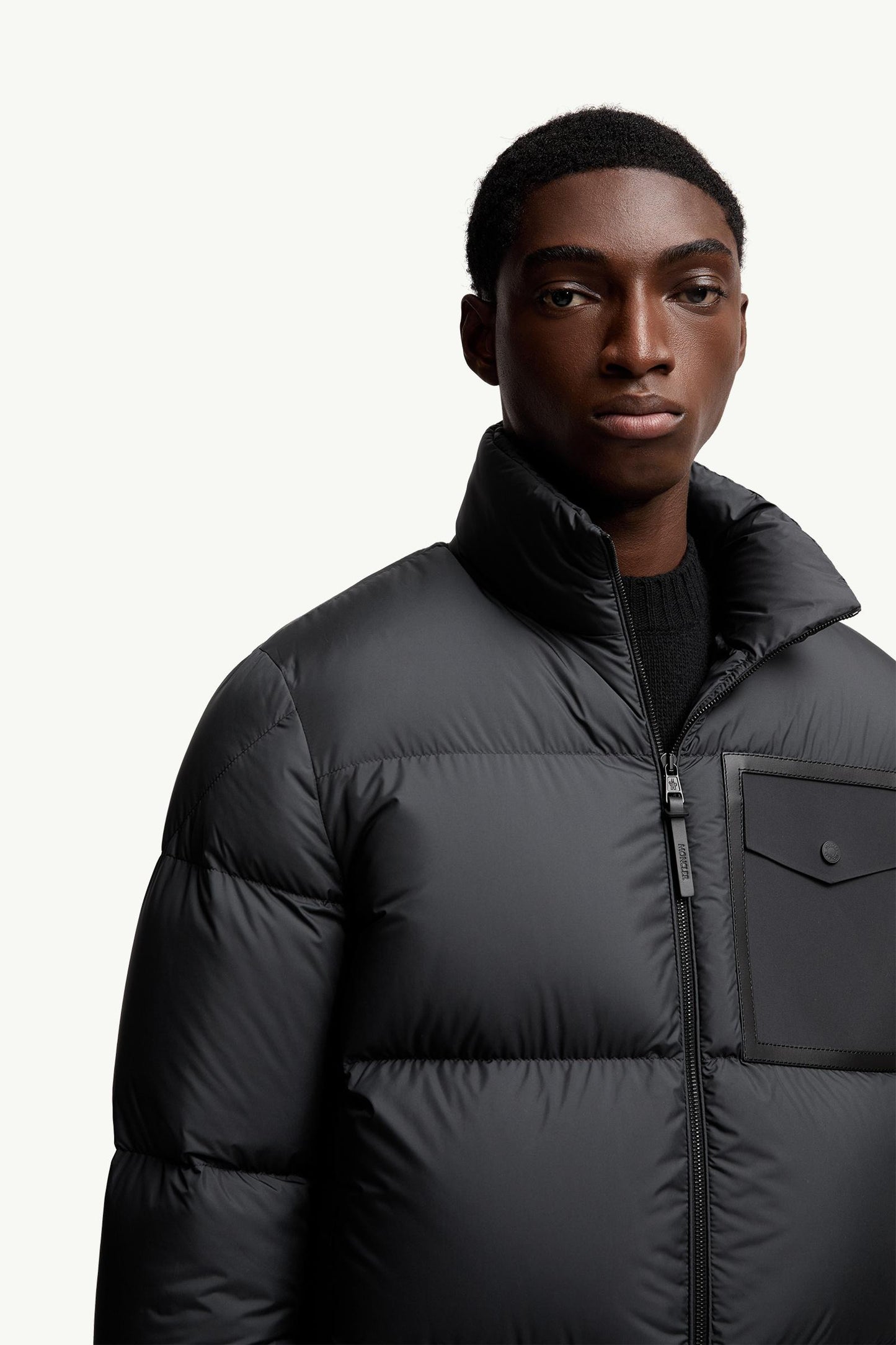 Chinon Square-Quilted Short Down Jacket