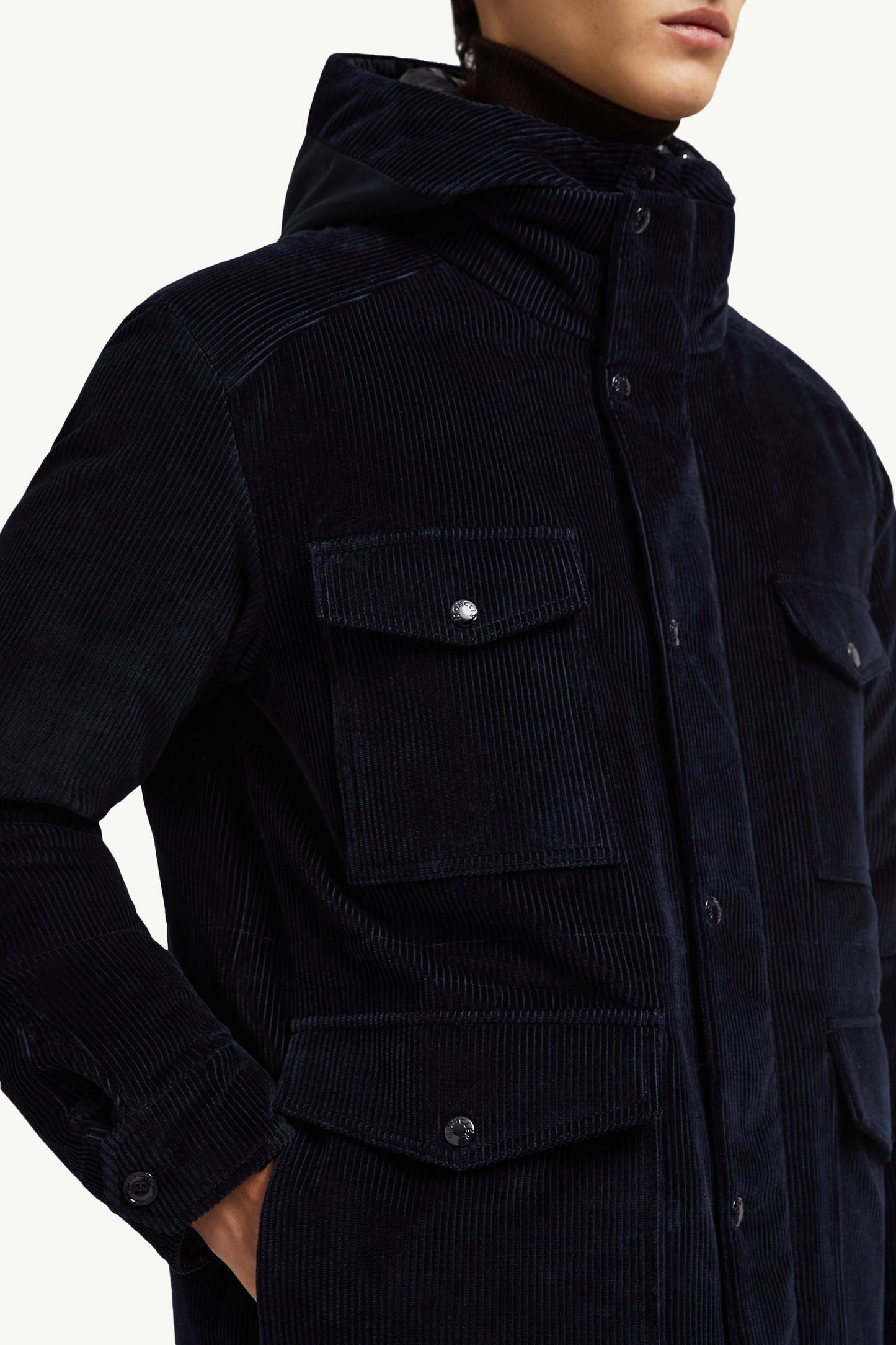 Greselin Reversible Corduroy Short Down Jacket
