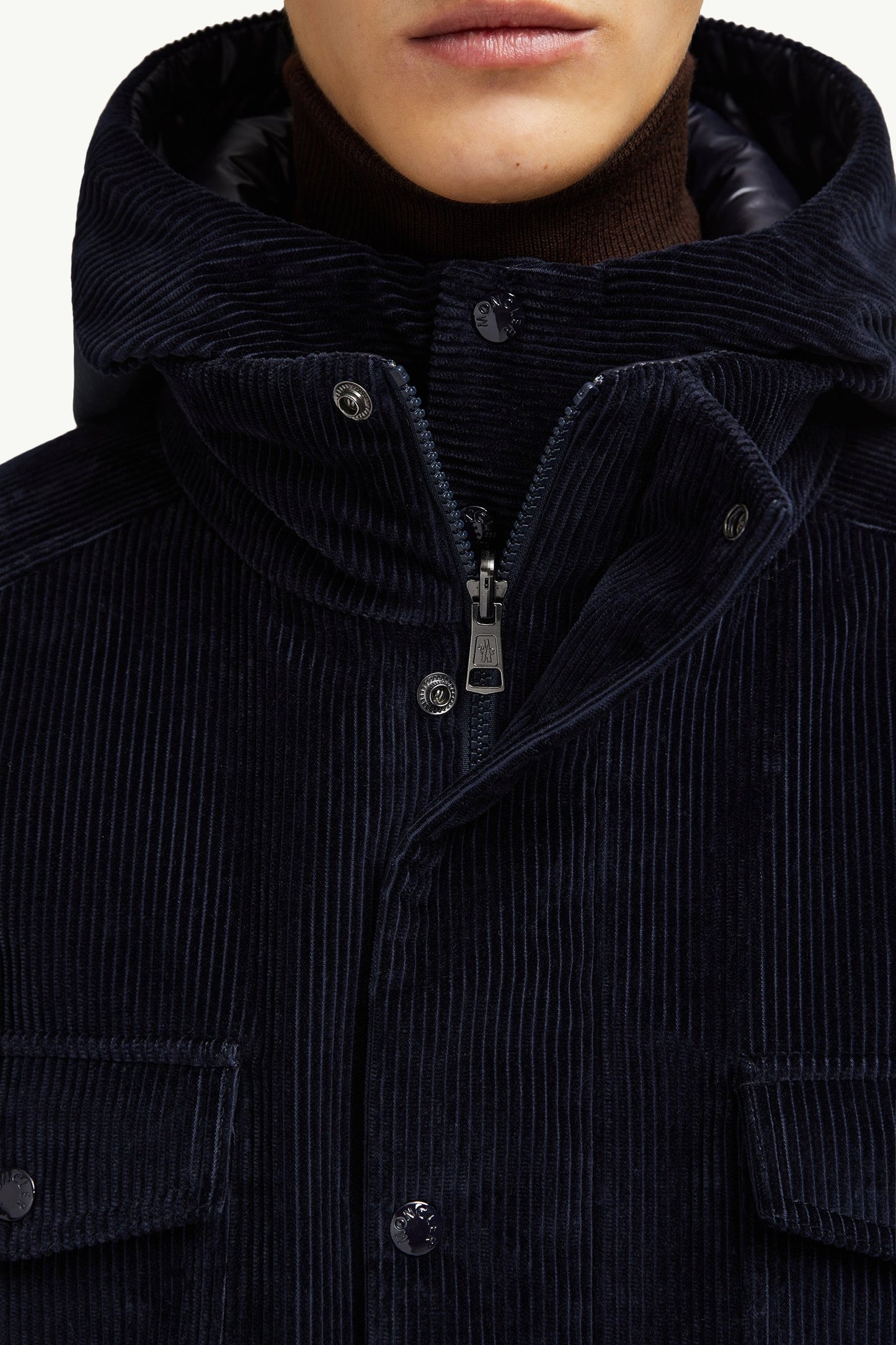 Greselin Reversible Corduroy Short Down Jacket