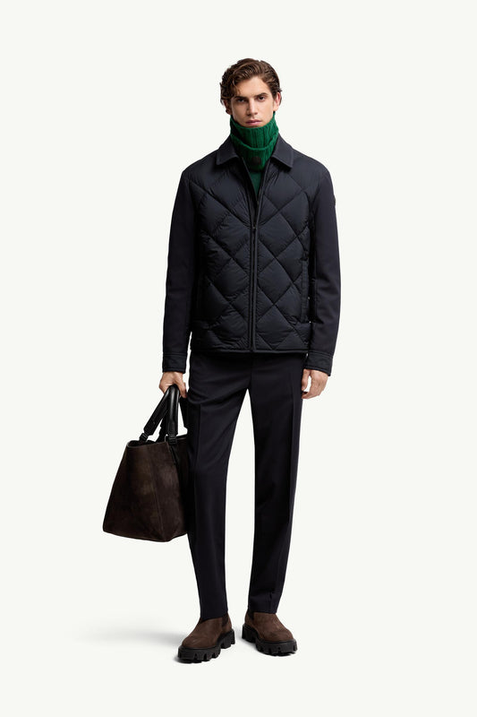 Aiguille Diamond-Quilted Down Shirt Jacket