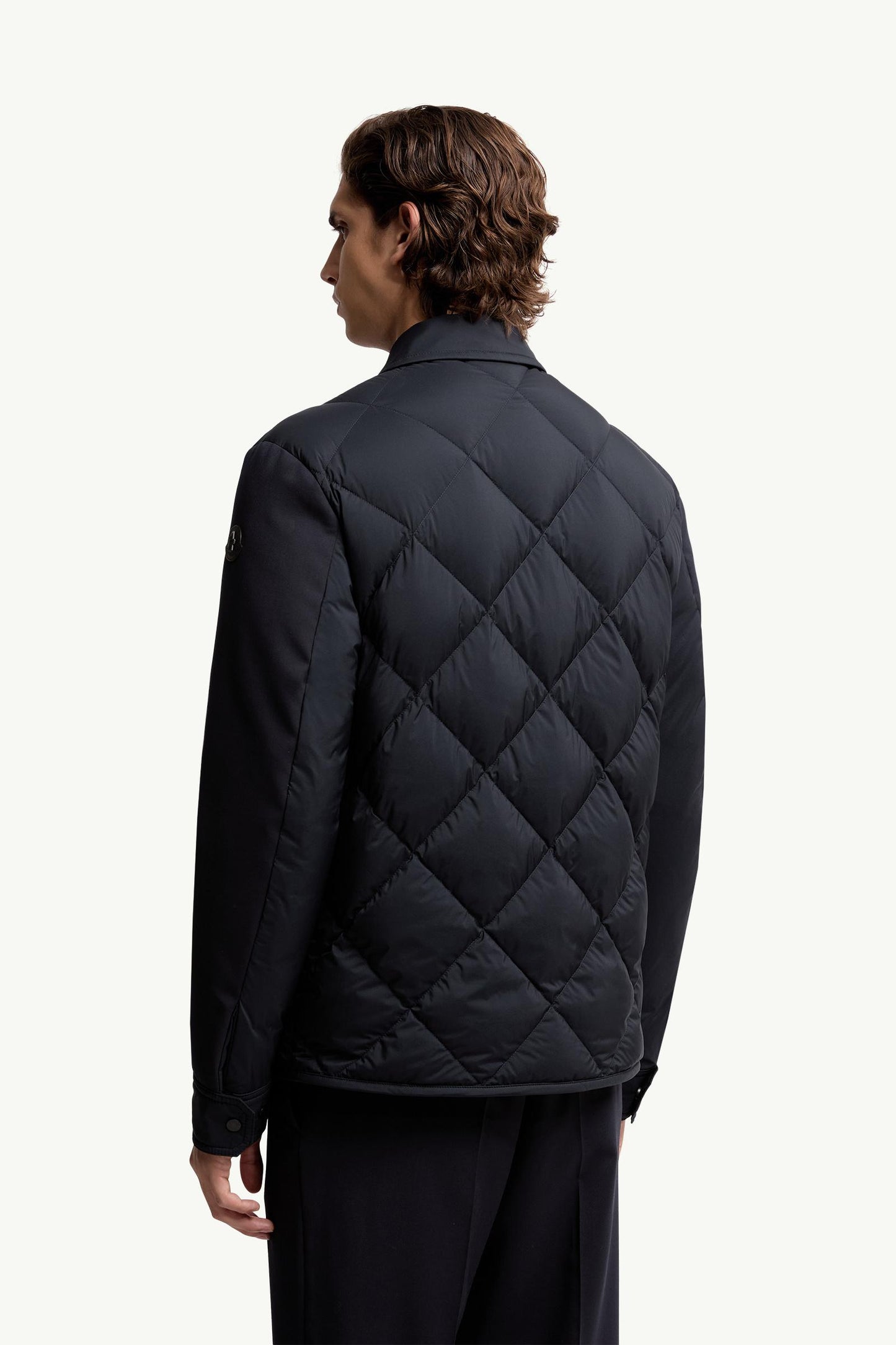 Aiguille Diamond-Quilted Down Shirt Jacket