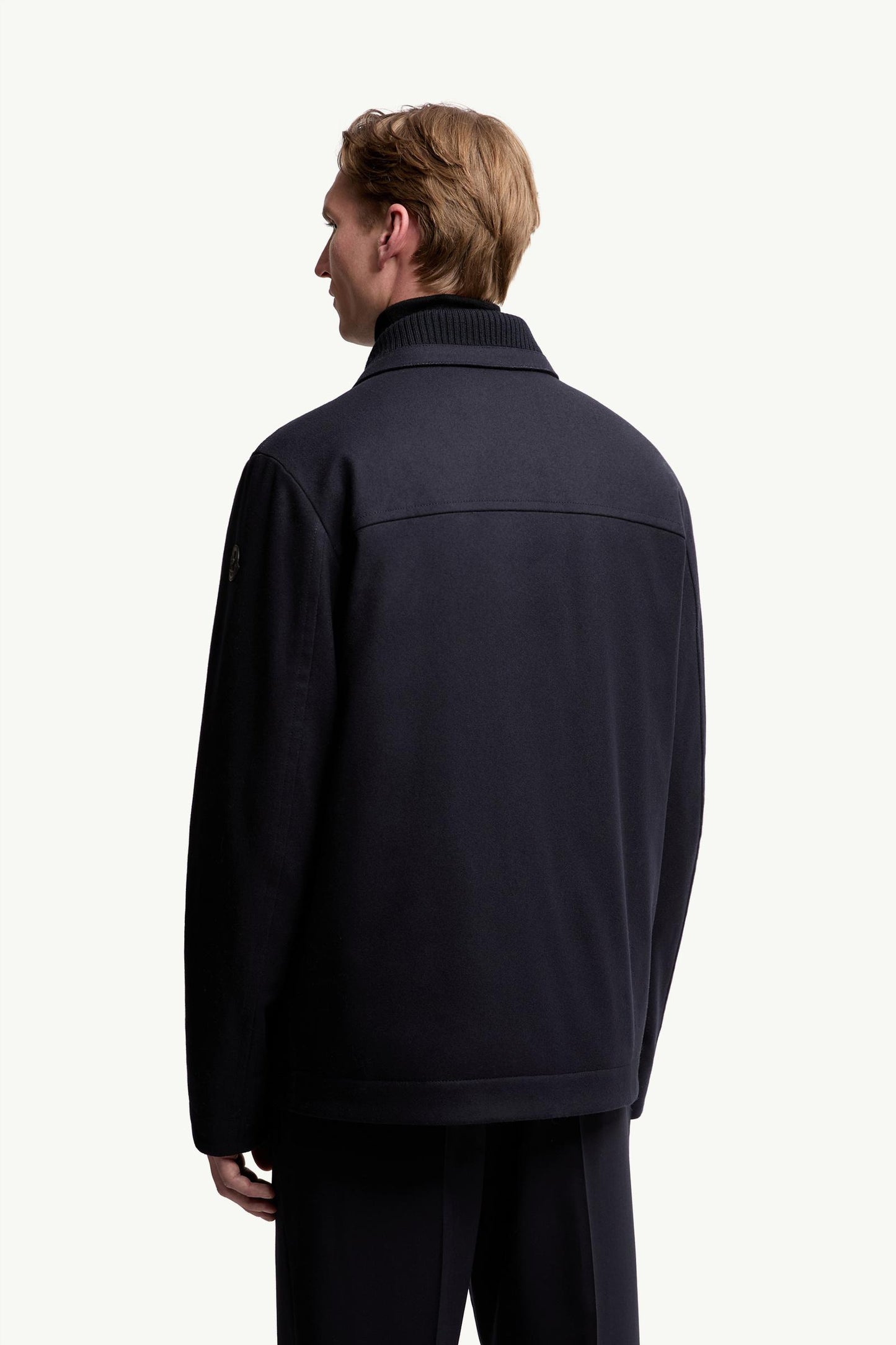 Emilion Wool Blend Hooded Short Down Jacket