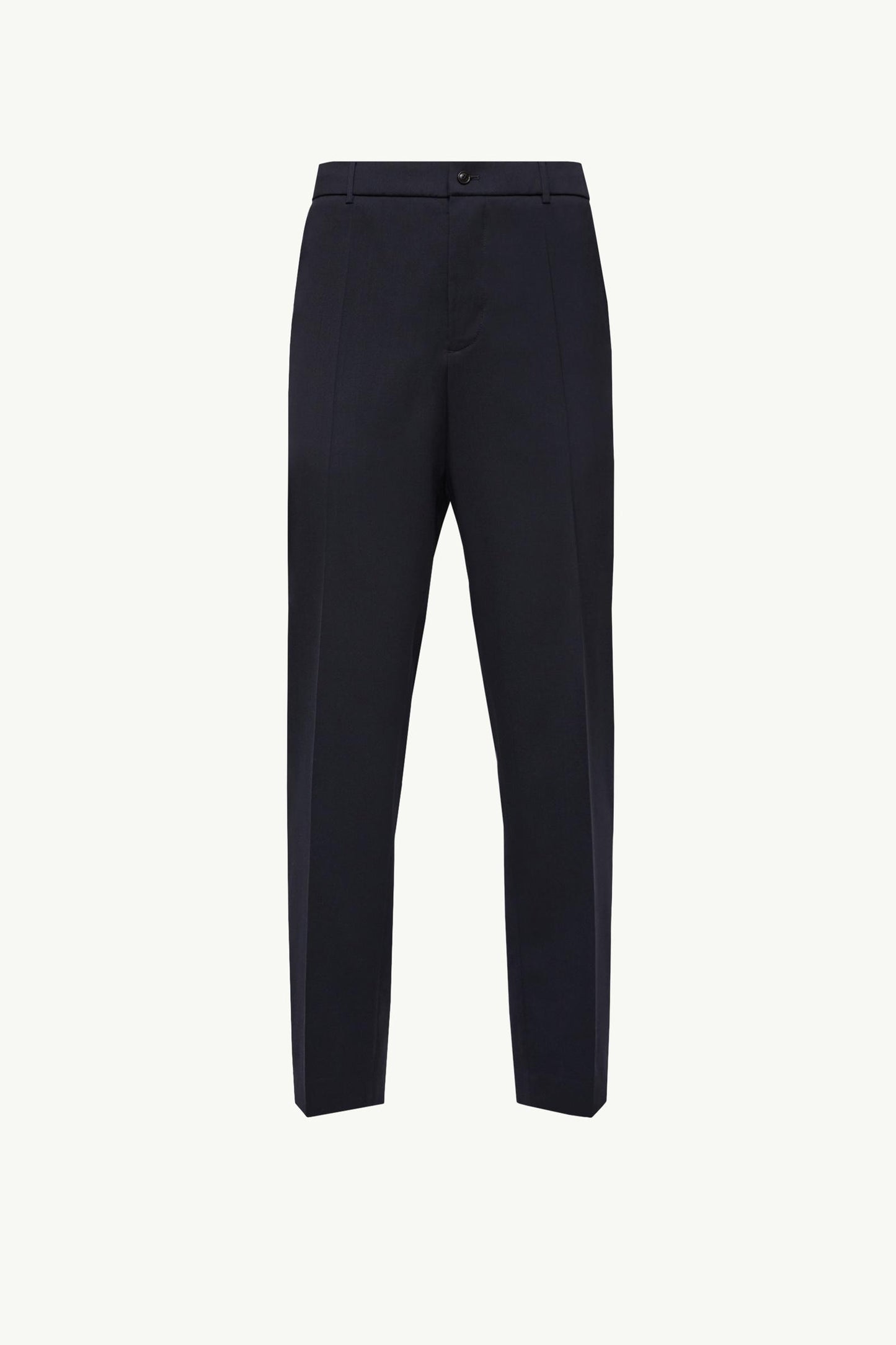 Wool Blend Gabardine Tailored Trousers