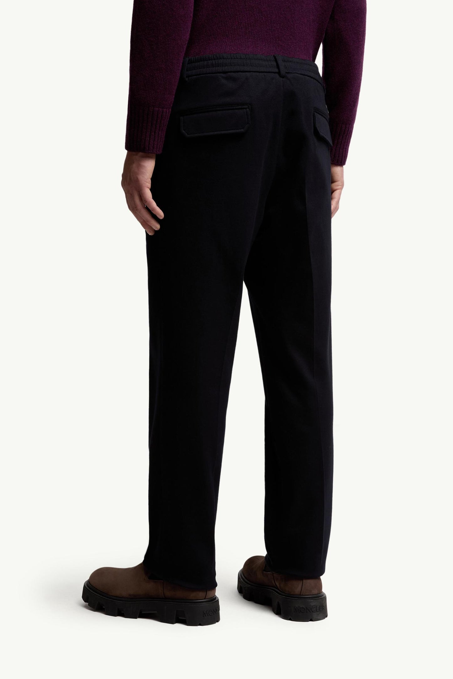 Cotton Blend Tailored Trousers
