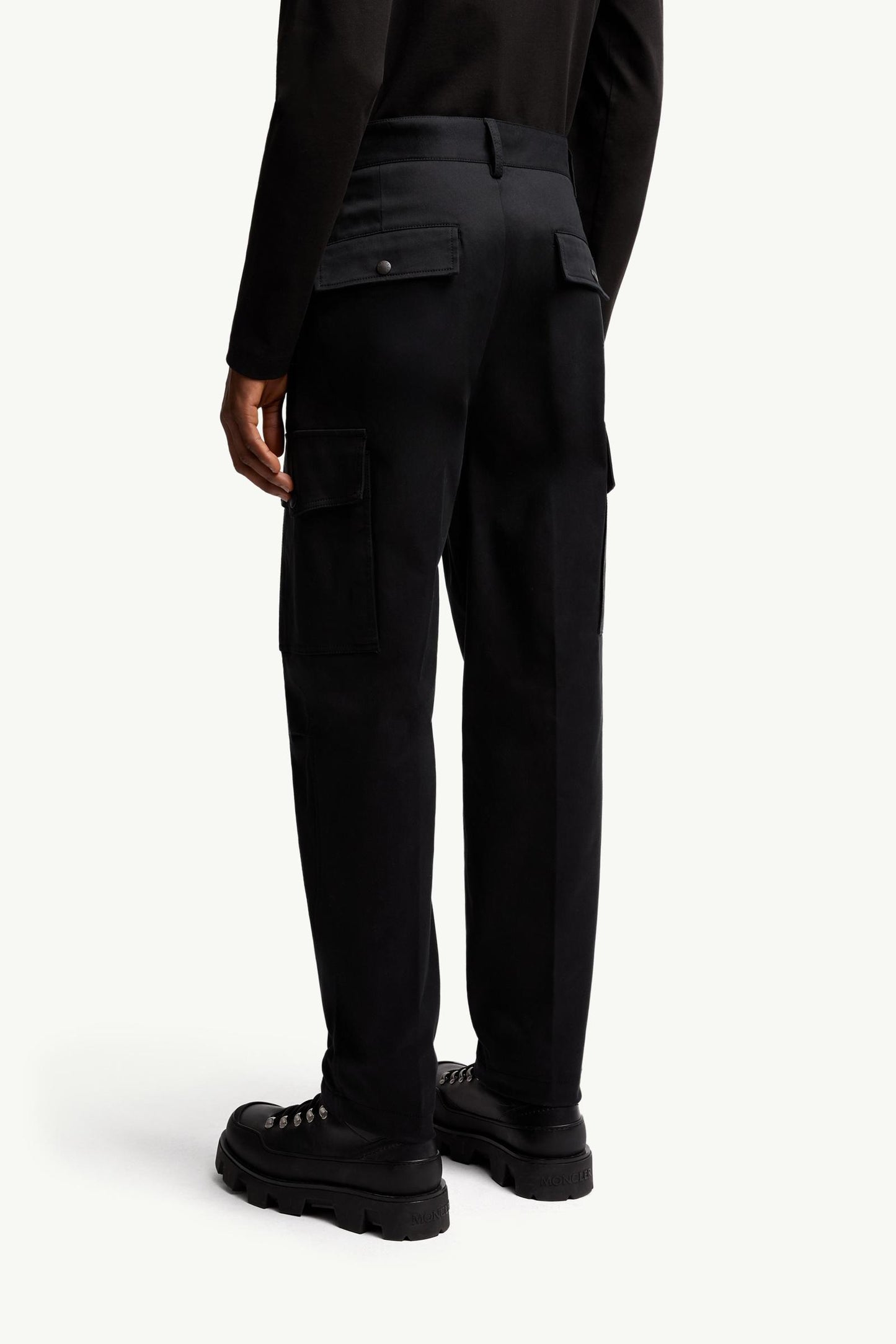 Cotton Gabardine Cargo Trousers