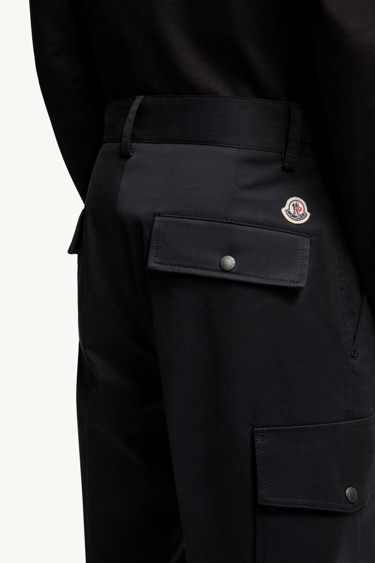 Cotton Gabardine Cargo Trousers