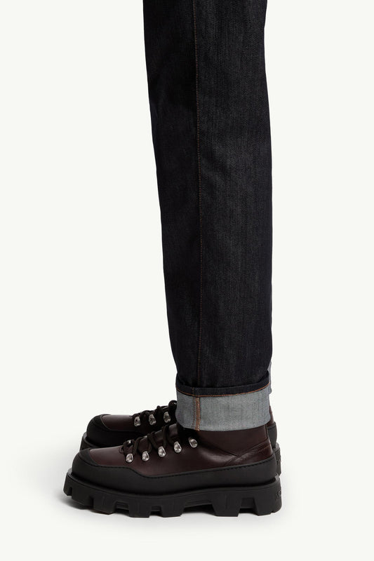 Straight Leg Denim Jeans