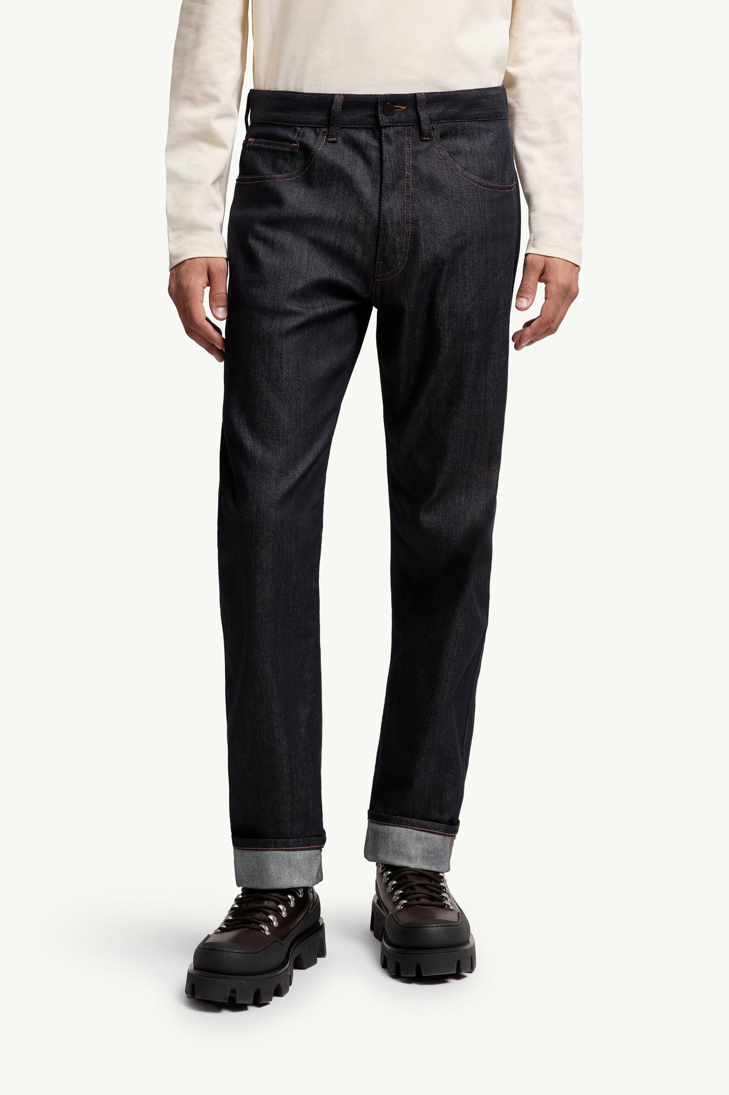 Straight Leg Denim Jeans