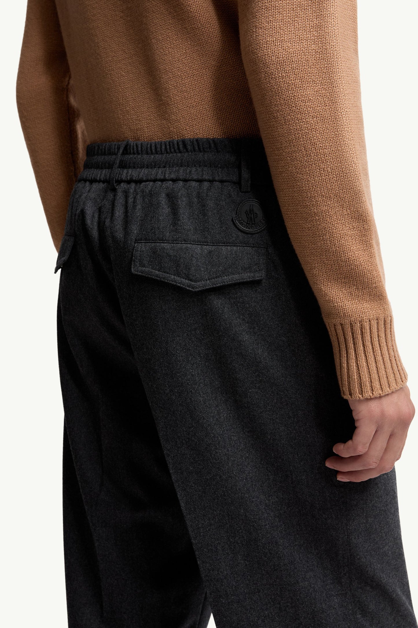 Wool Flannel Tailored Trousers
