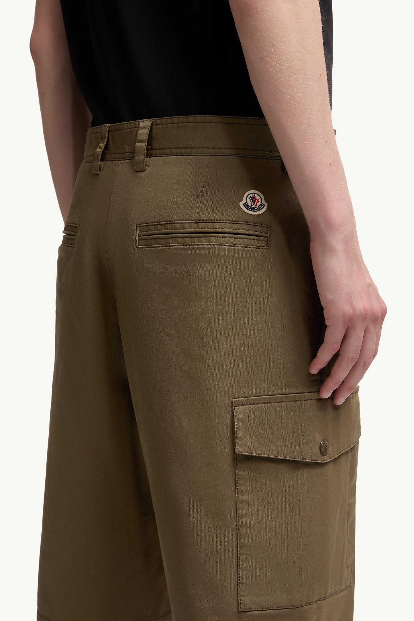 Cotton Gabardine Cargo Shorts