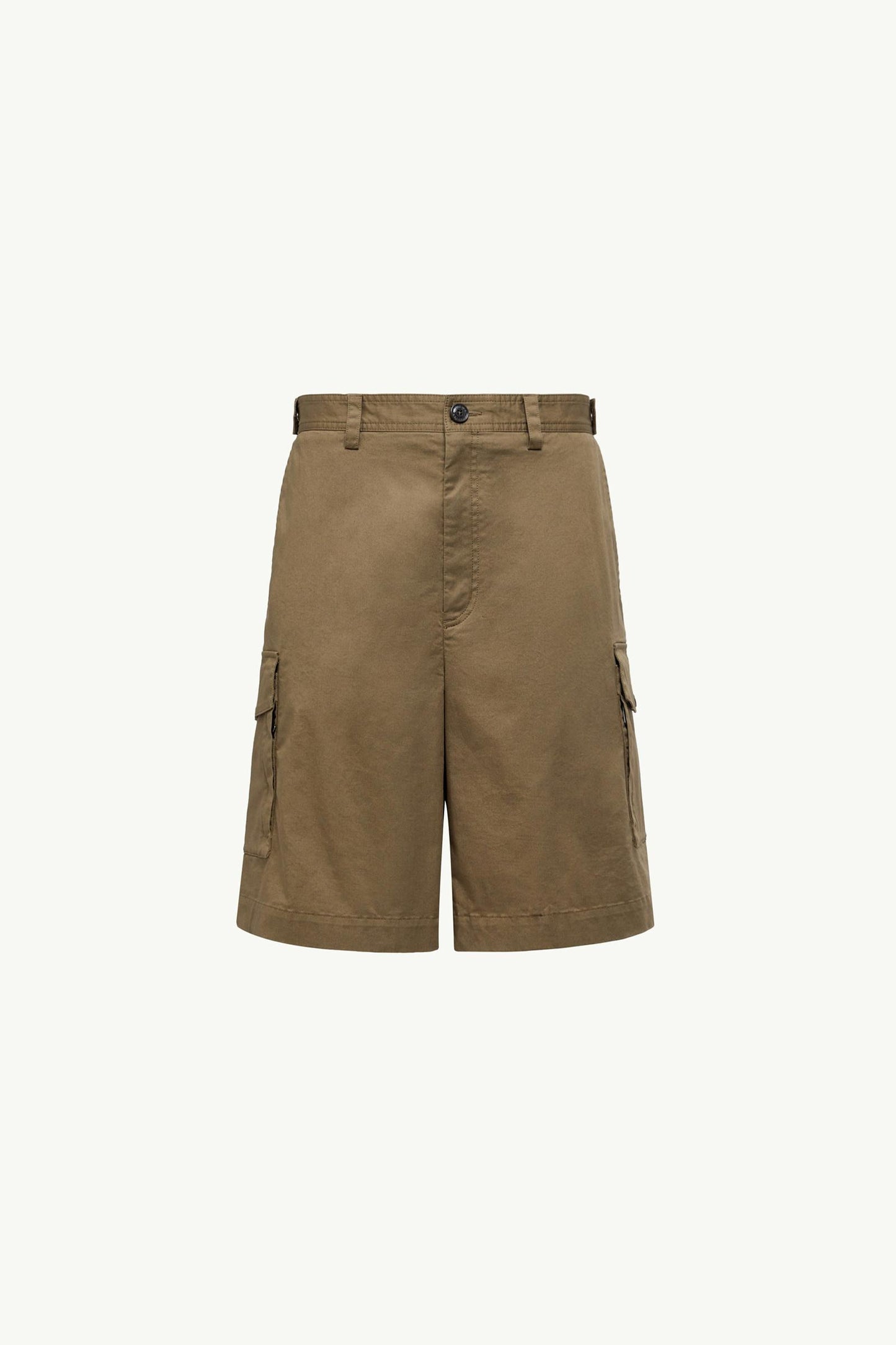 Cotton Gabardine Cargo Shorts