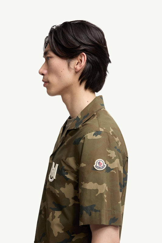 Printed Cotton Short Sleeve Shirt