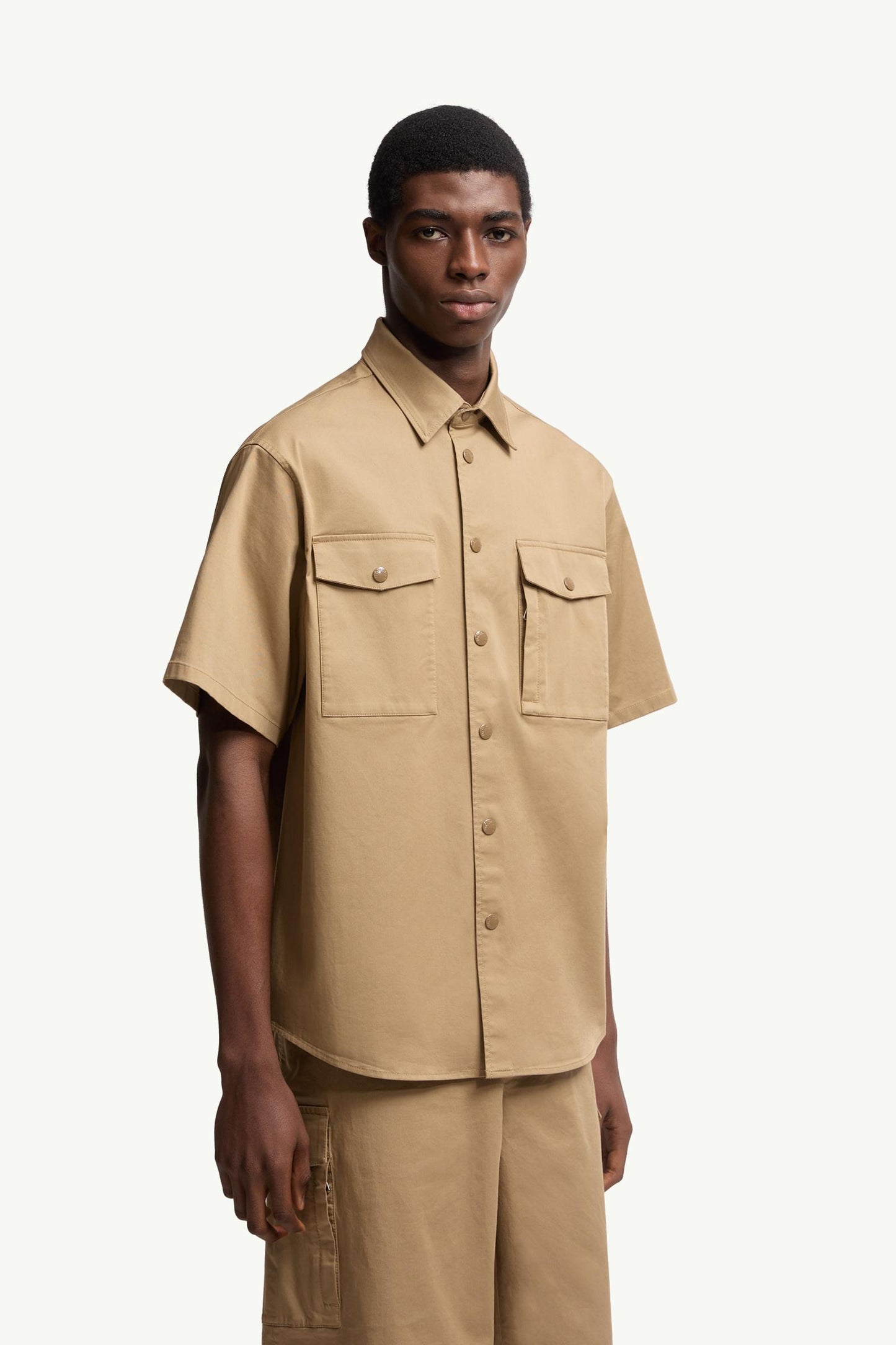 Cotton Gabardine Short Sleeve Shirt