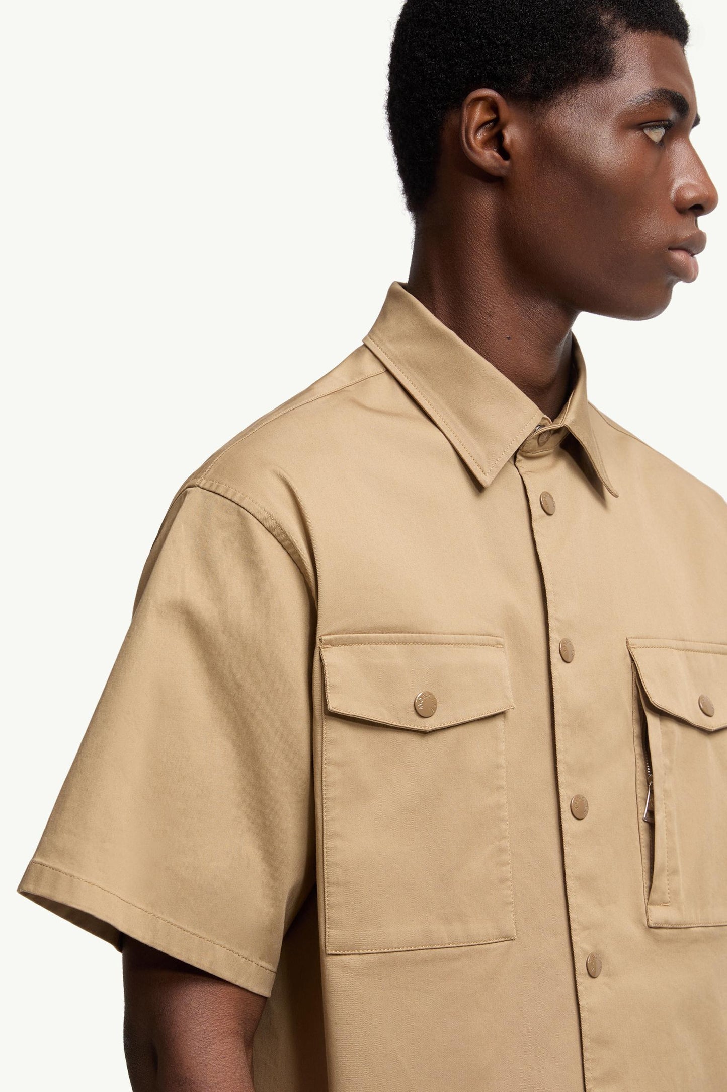 Cotton Gabardine Short Sleeve Shirt