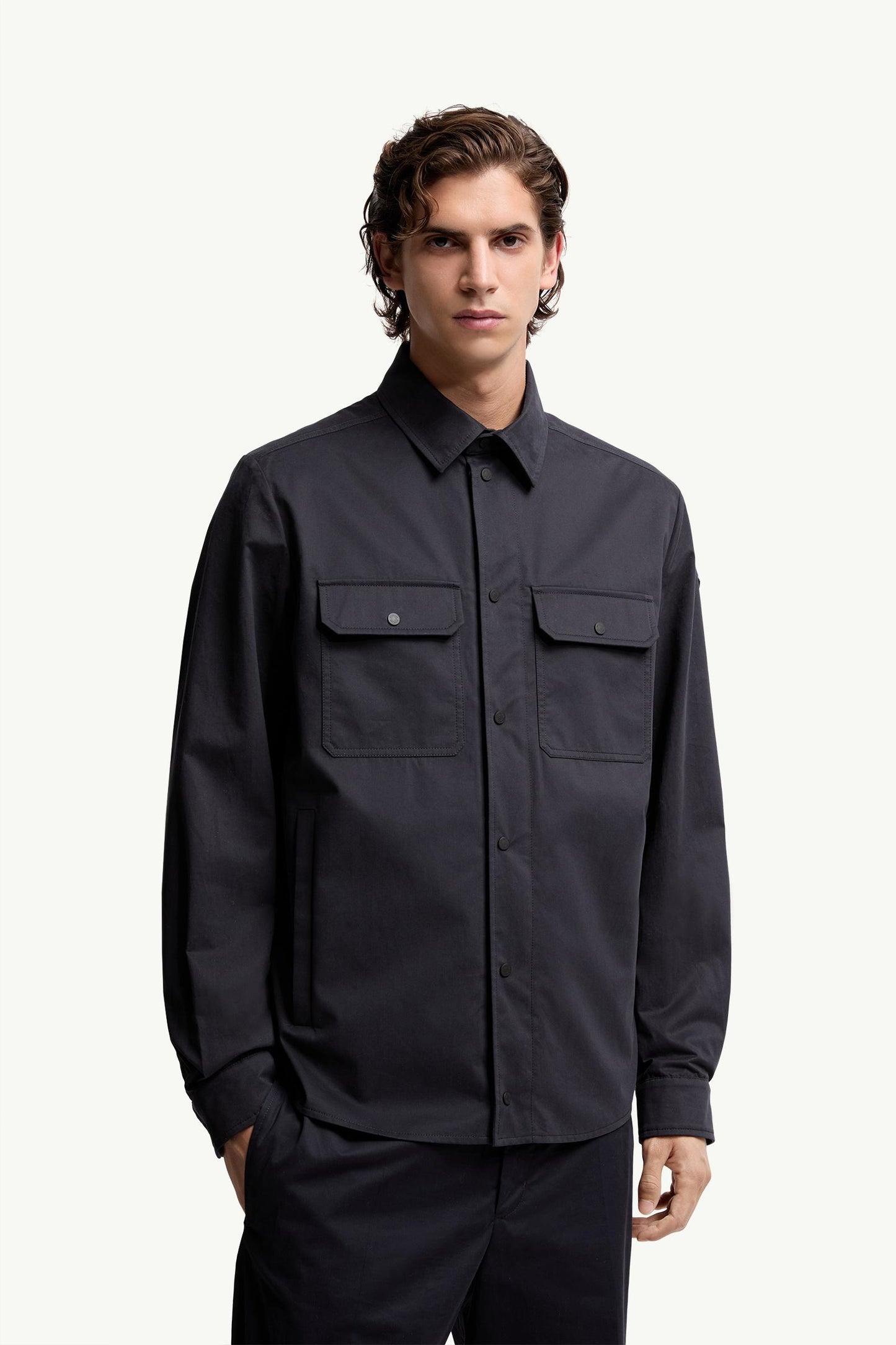 Cotton Gabardine Long Sleeve Shirt
