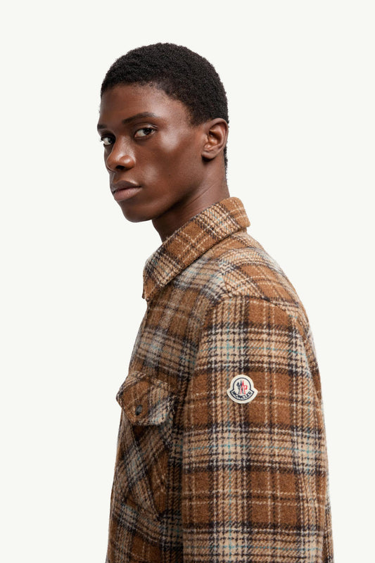 Checked Wool Shirt Jacket