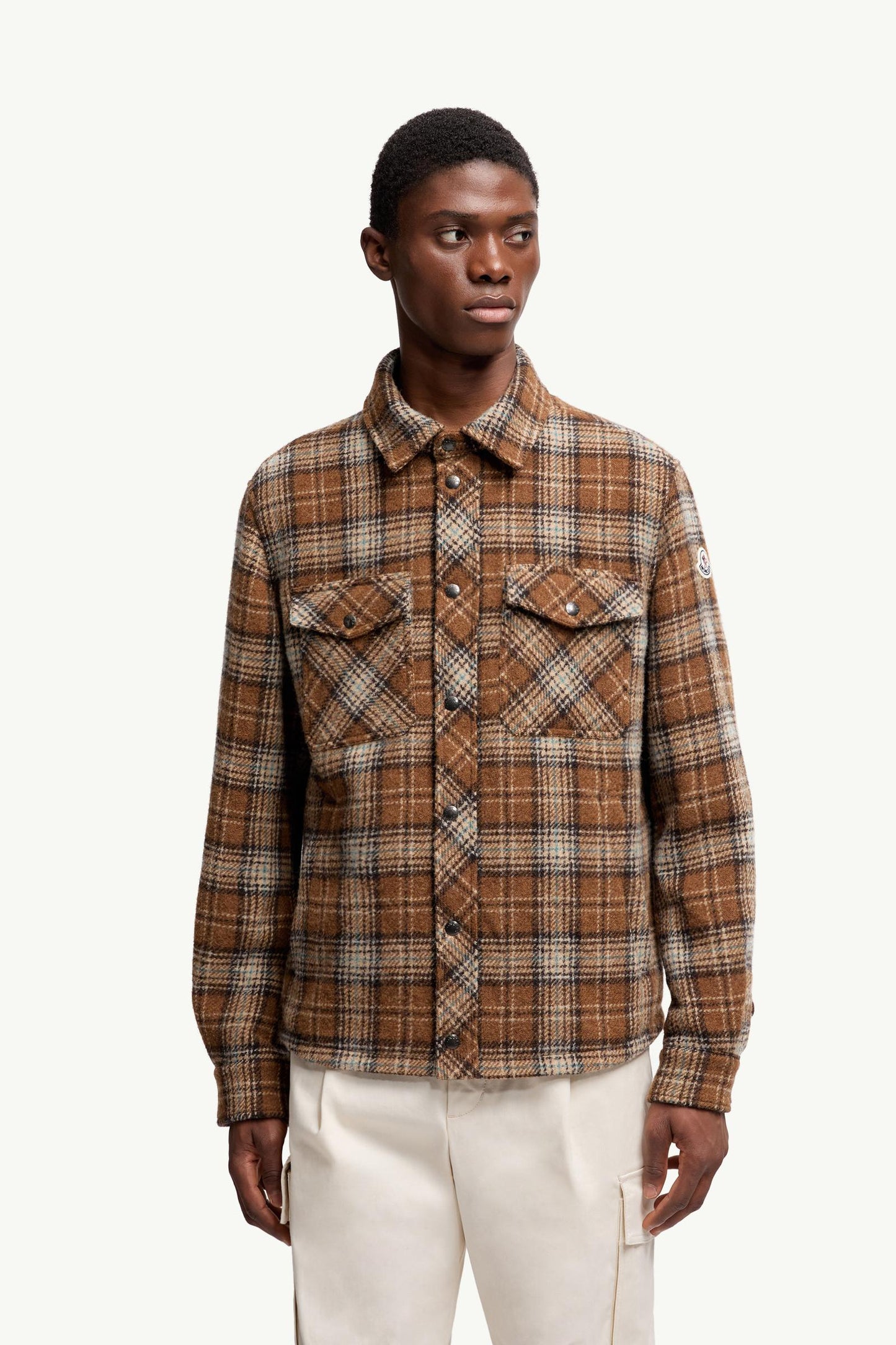 Checked Wool Shirt Jacket