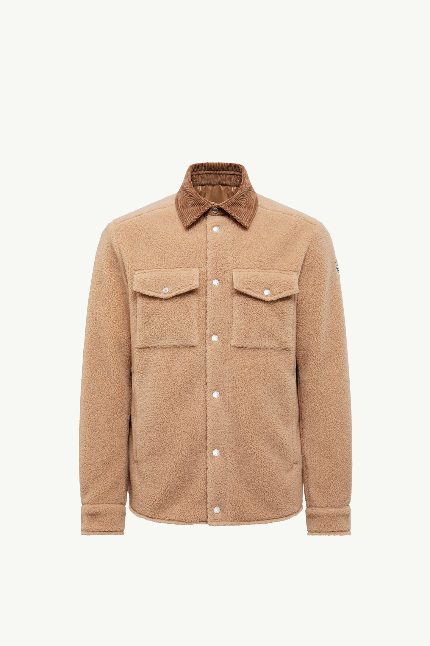 Teddy Corduroy-Trimmed Shirt Jacket