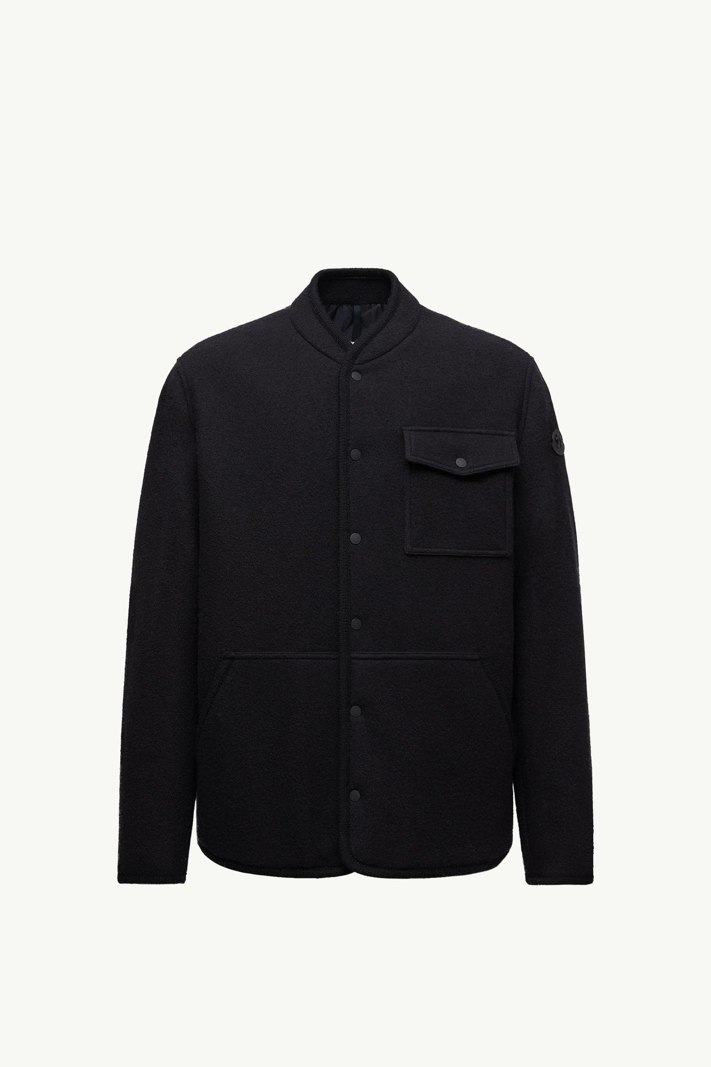 Wool Boucle Shirt Jacket