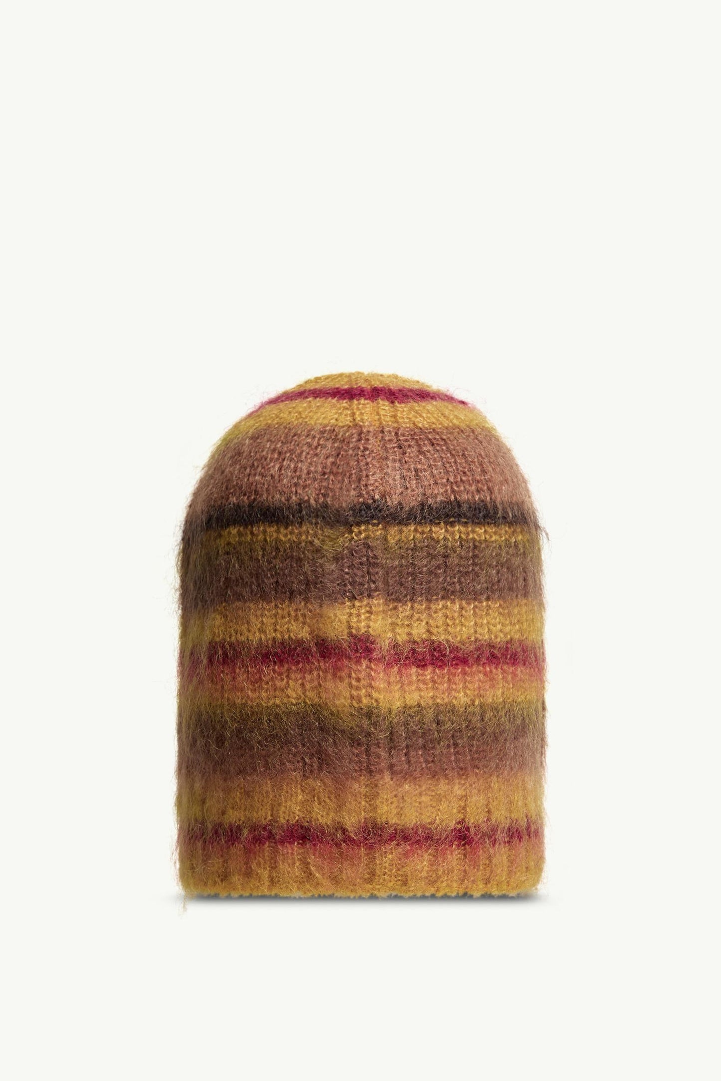 Striped Mohair Beanie