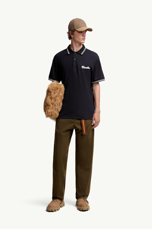 Embroidered Logo Cotton Piquet Polo Shirt