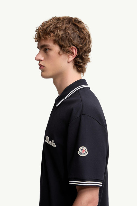 Embroidered Logo Cotton Piquet Polo Shirt