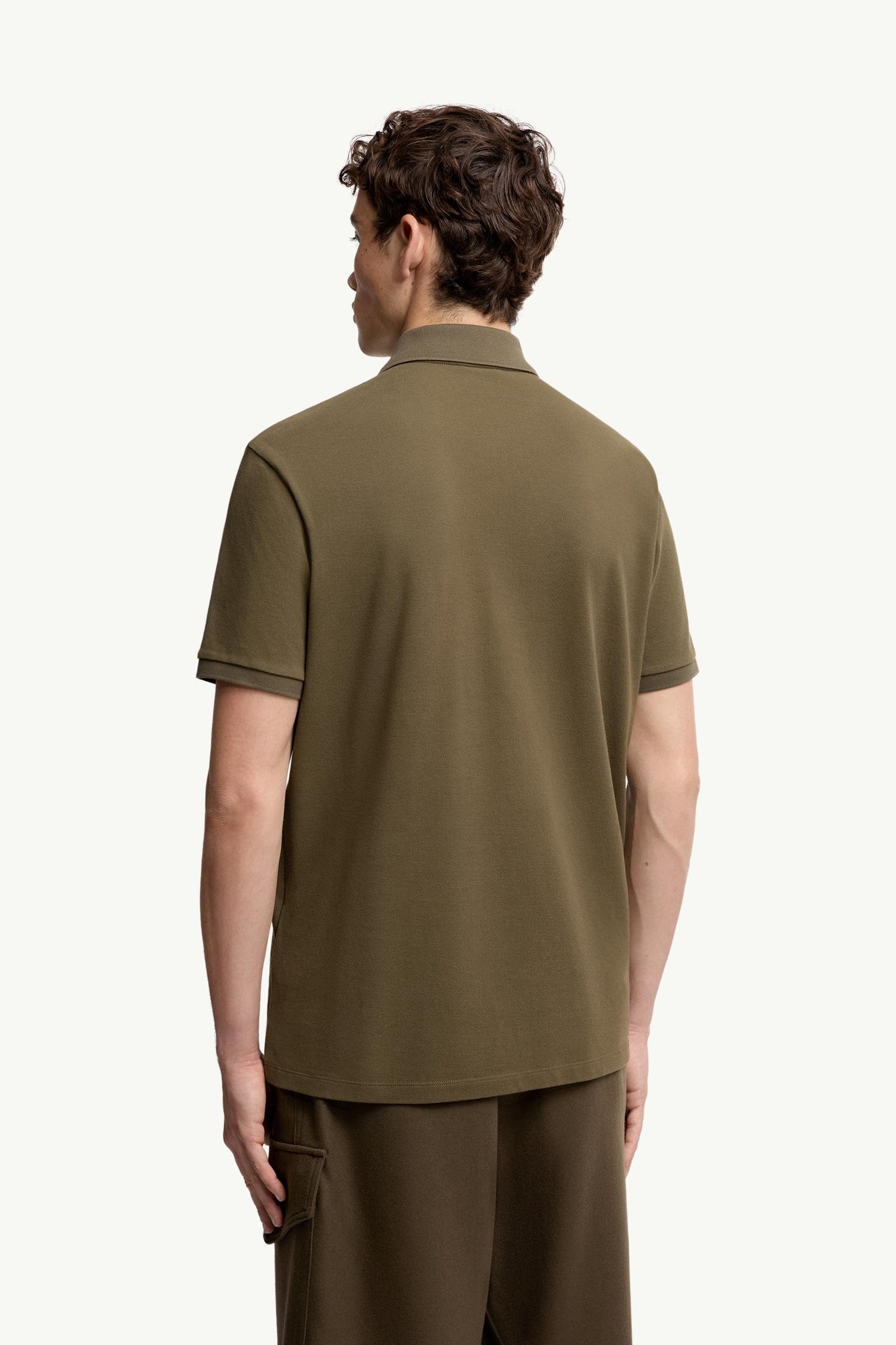 Cotton Piquet Polo Shirt with Pocket