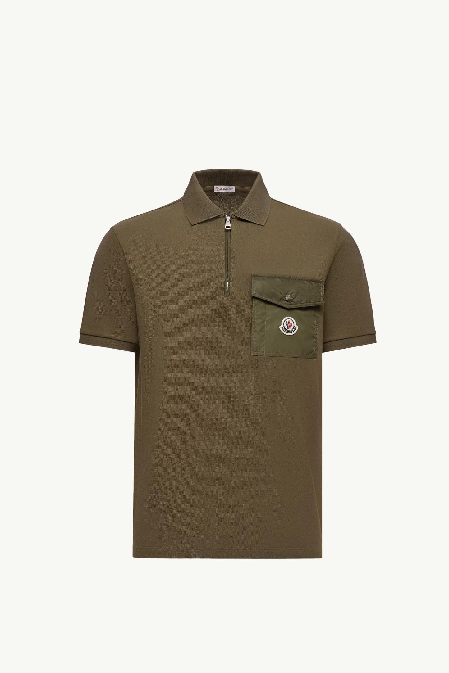 Cotton Piquet Polo Shirt with Pocket