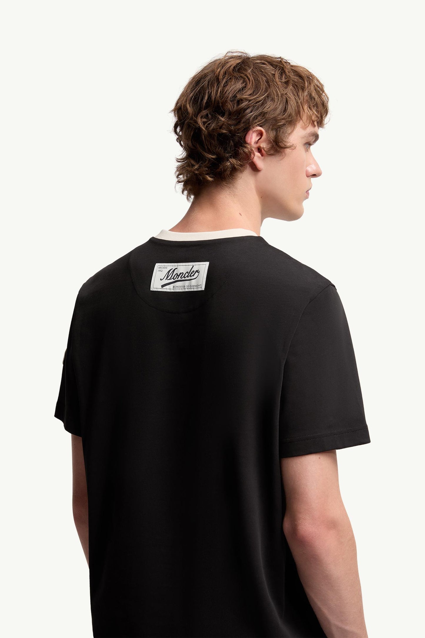 Embroidered Logo Cotton Piquet V-Neck T-Shirt