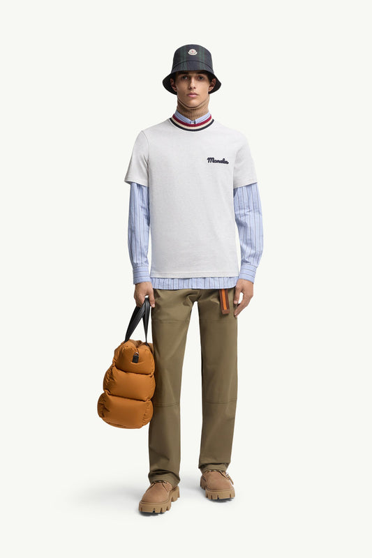 Embroidered Logo Cotton T-Shirt