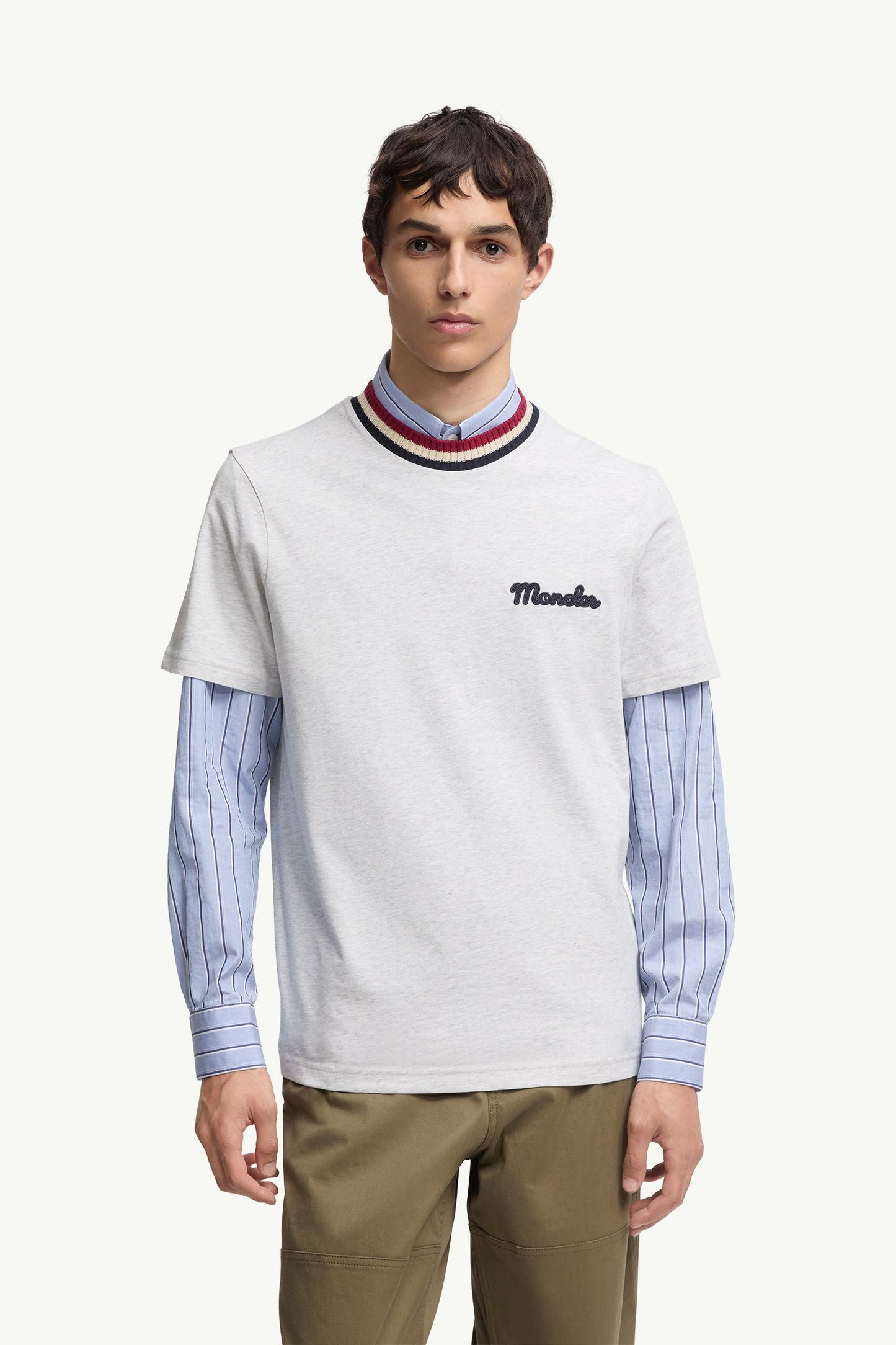 Embroidered Logo Cotton T-Shirt