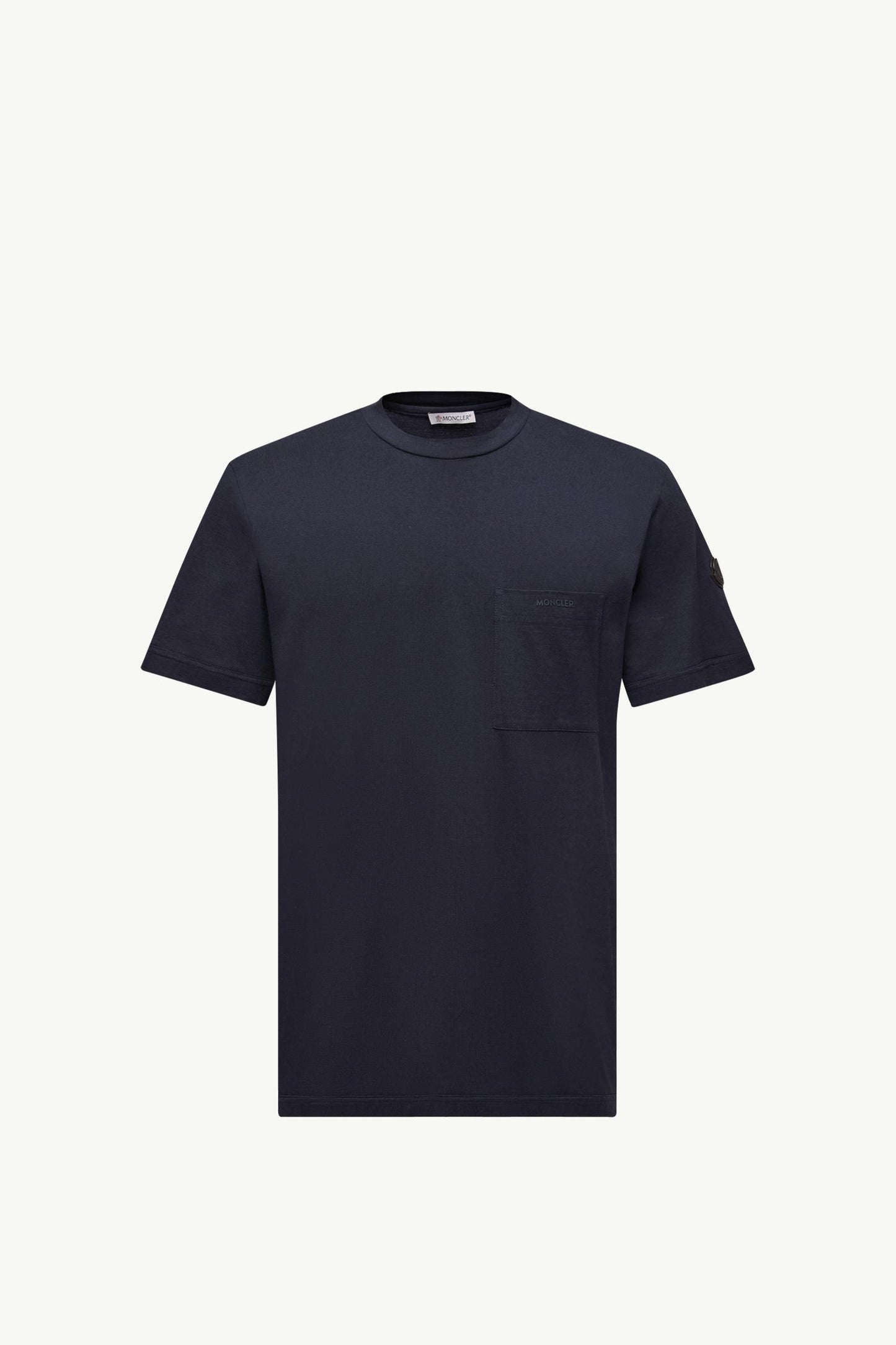Logo Cotton & Silk T-Shirt with Pocket