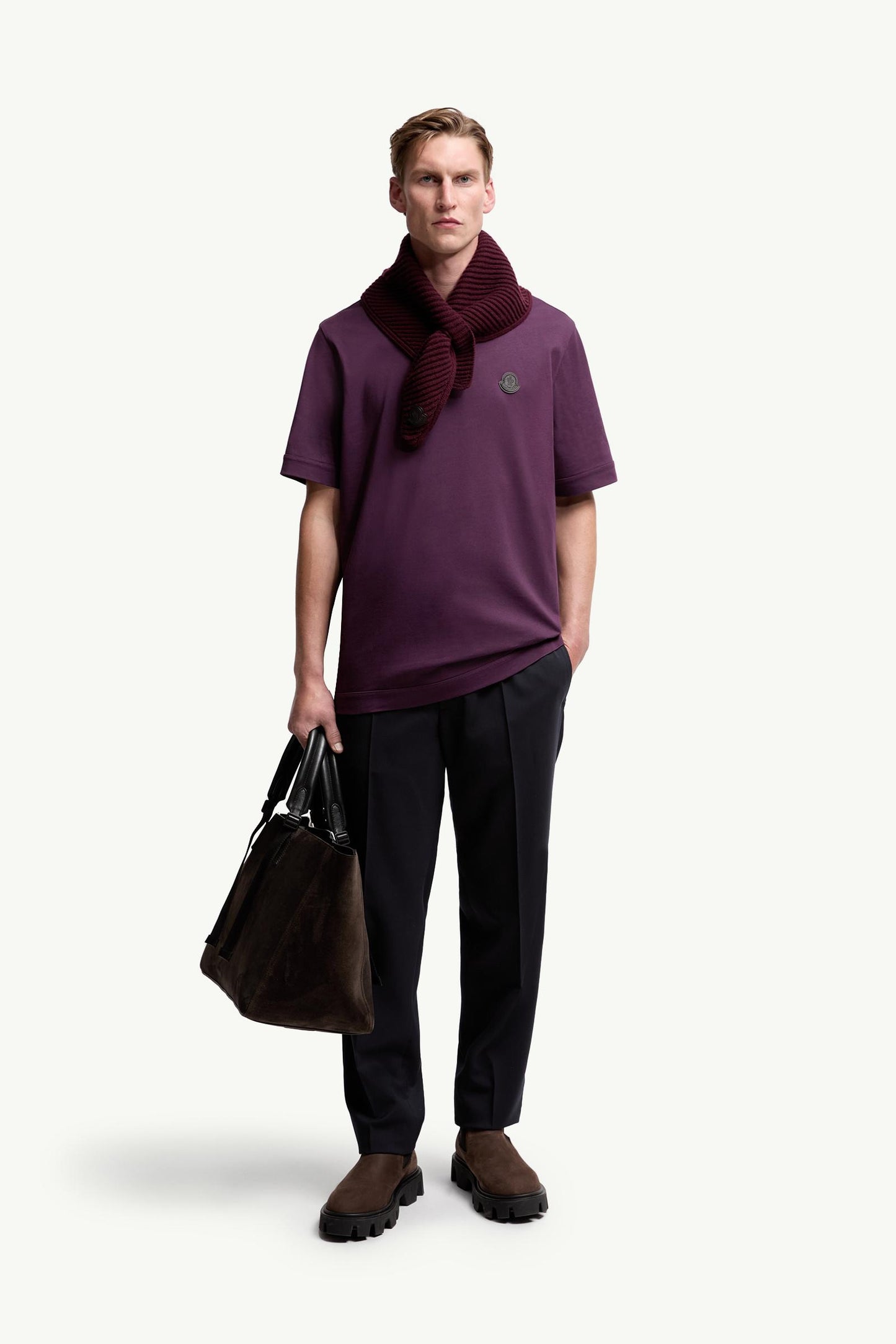 Logo Patch Cotton T-Shirt