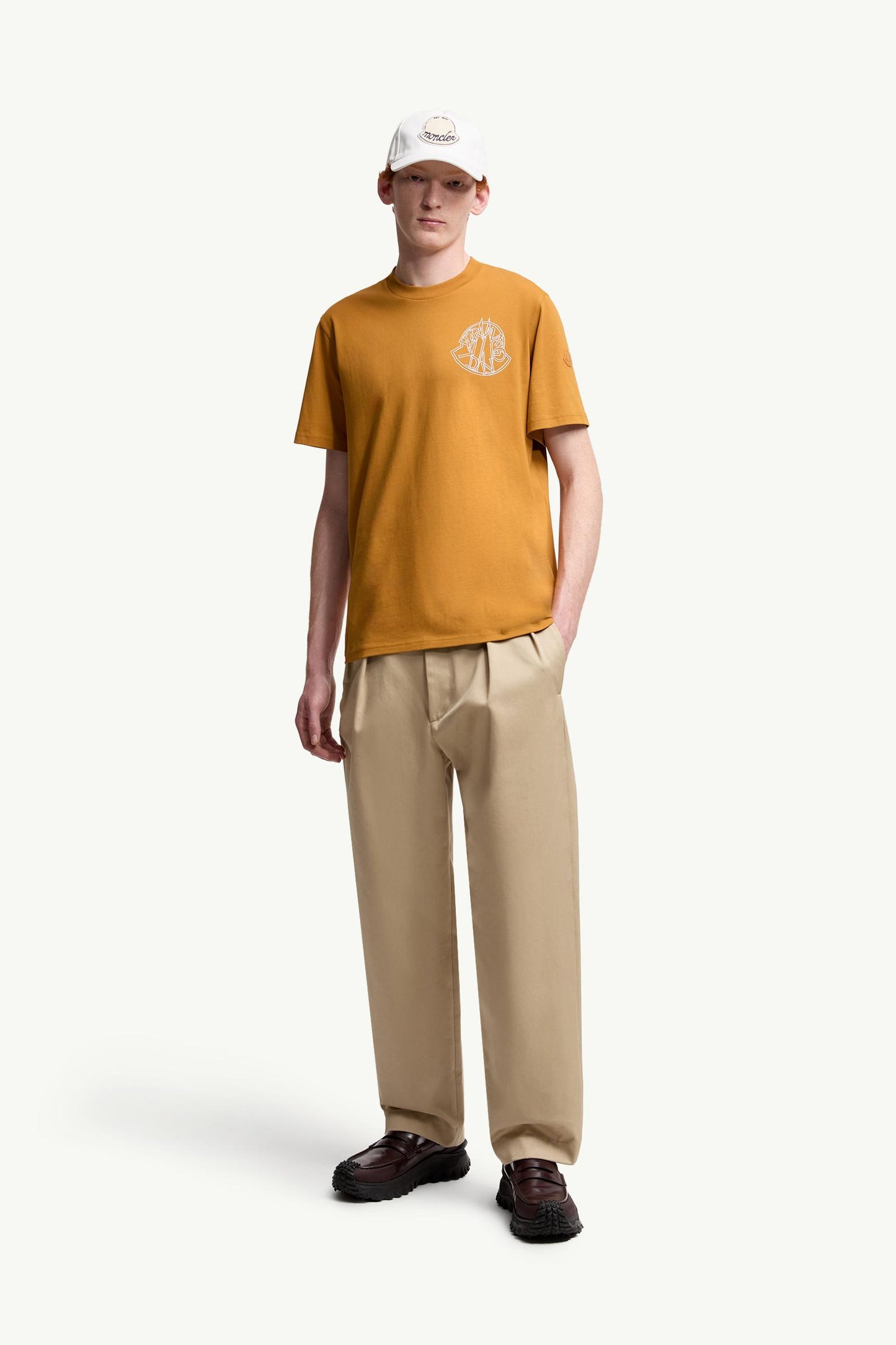 Overlapped Logo Cotton T-Shirt