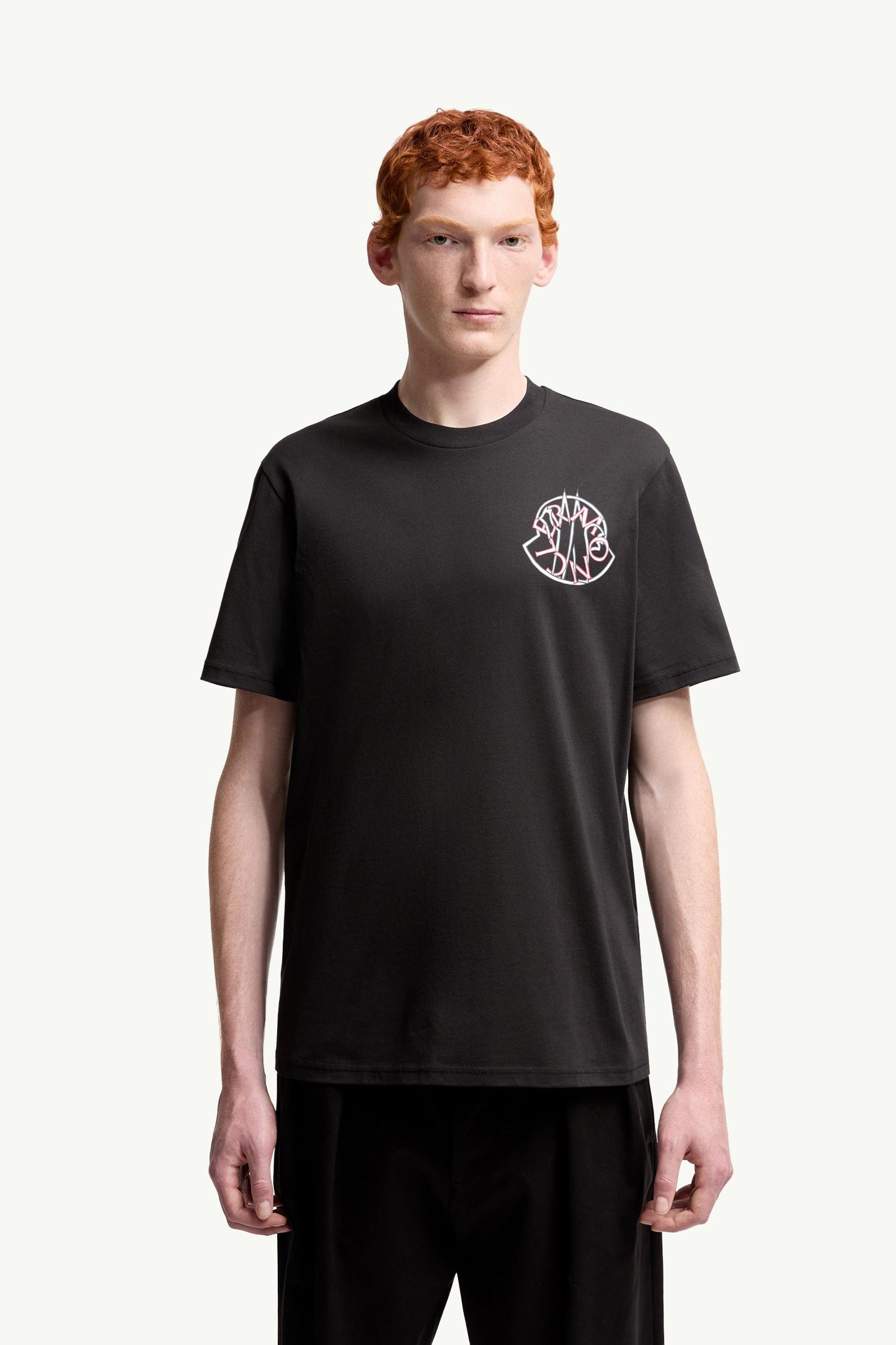 Overlapped Logo Cotton T-Shirt