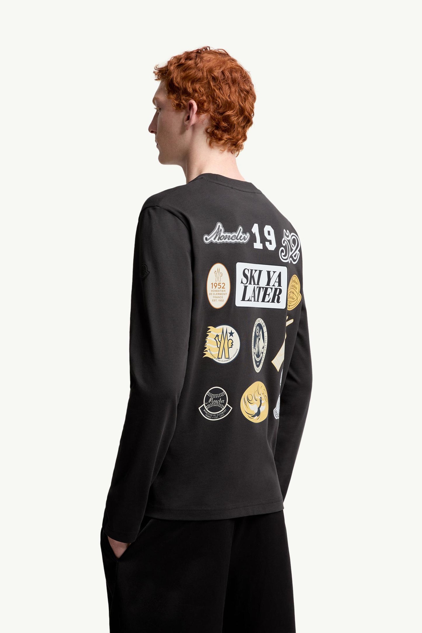 Cartoon Logos Long Sleeve Cotton T-Shirt