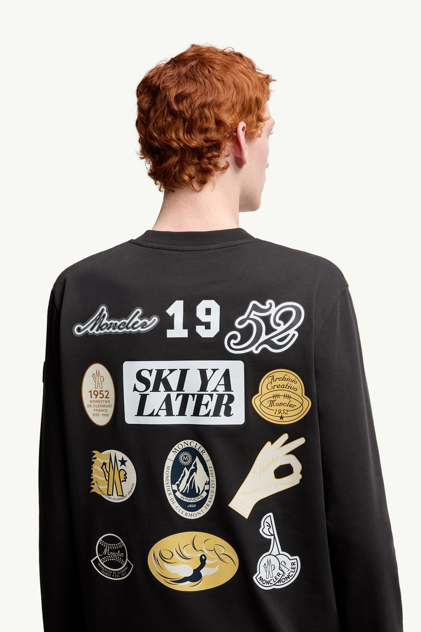 Cartoon Logos Long Sleeve Cotton T-Shirt